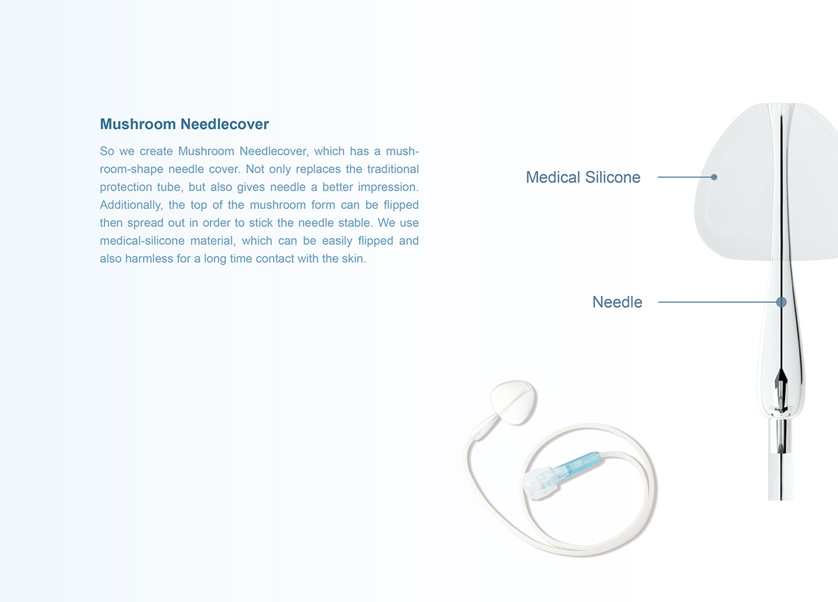 Mushroom Needlecover，syringe needle，Plastic，