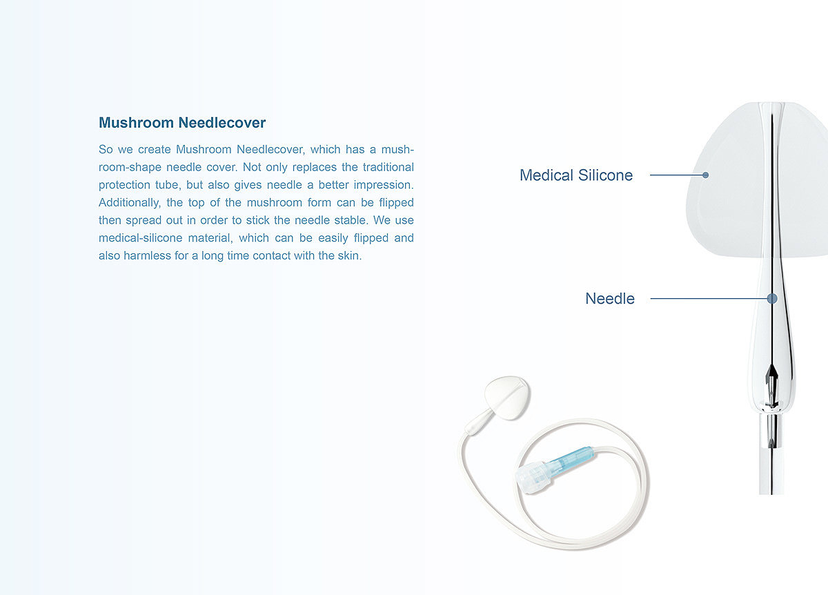 Mushroom Needlecover，syringe needle，Plastic，