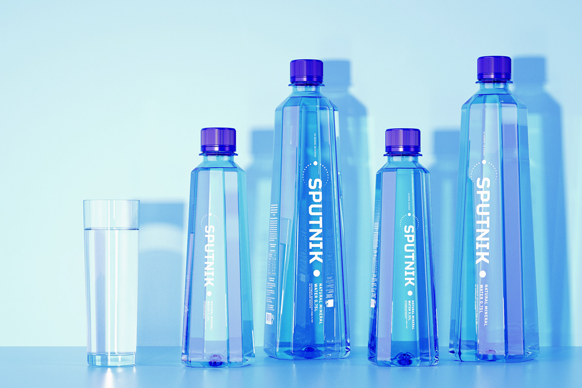 packing design，mineral water，Sputnik water，