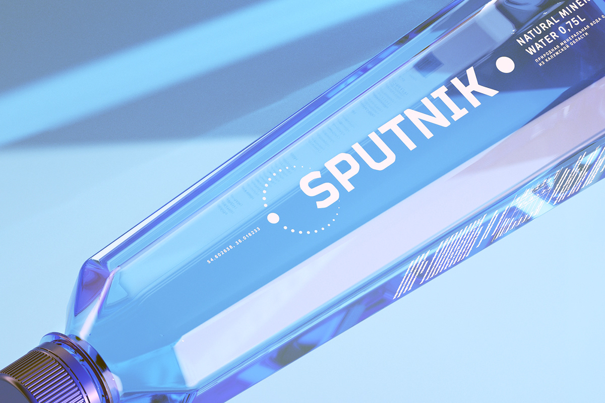 packing design，mineral water，Sputnik water，