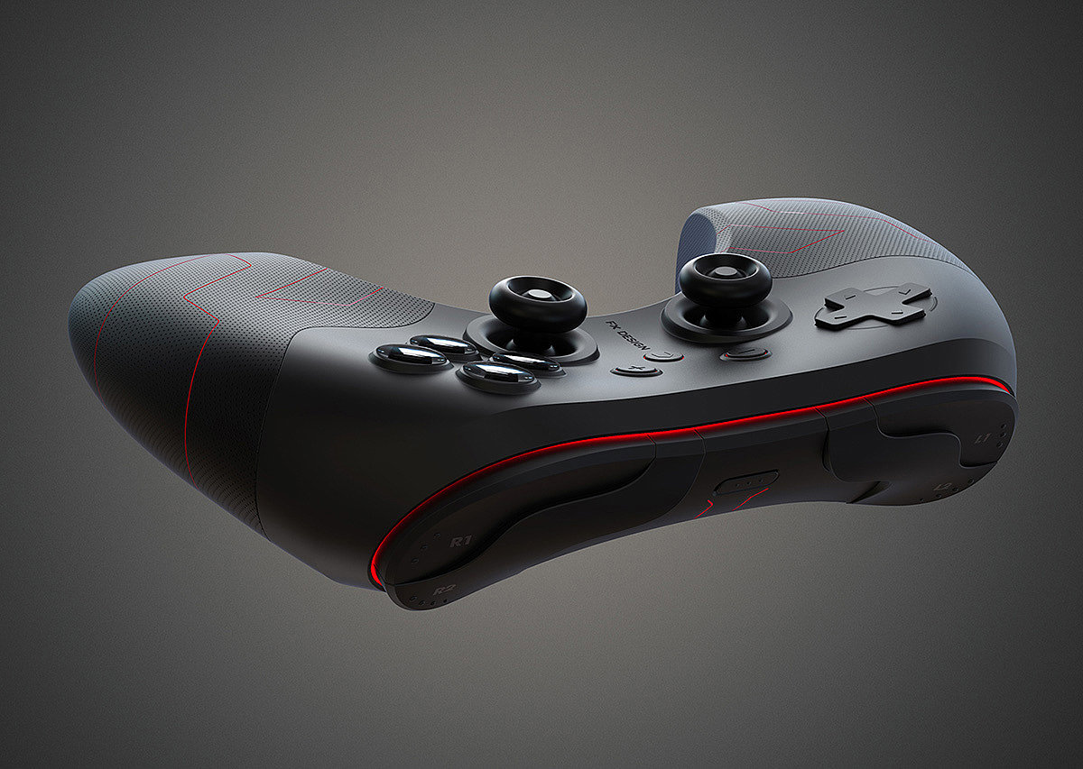 black，Game handle，Gamepad FX，