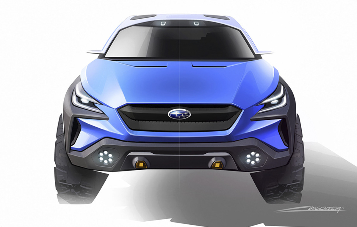 Geneva，Auto Show，SUBARU，vehicle，vehicle，Hand drawn，