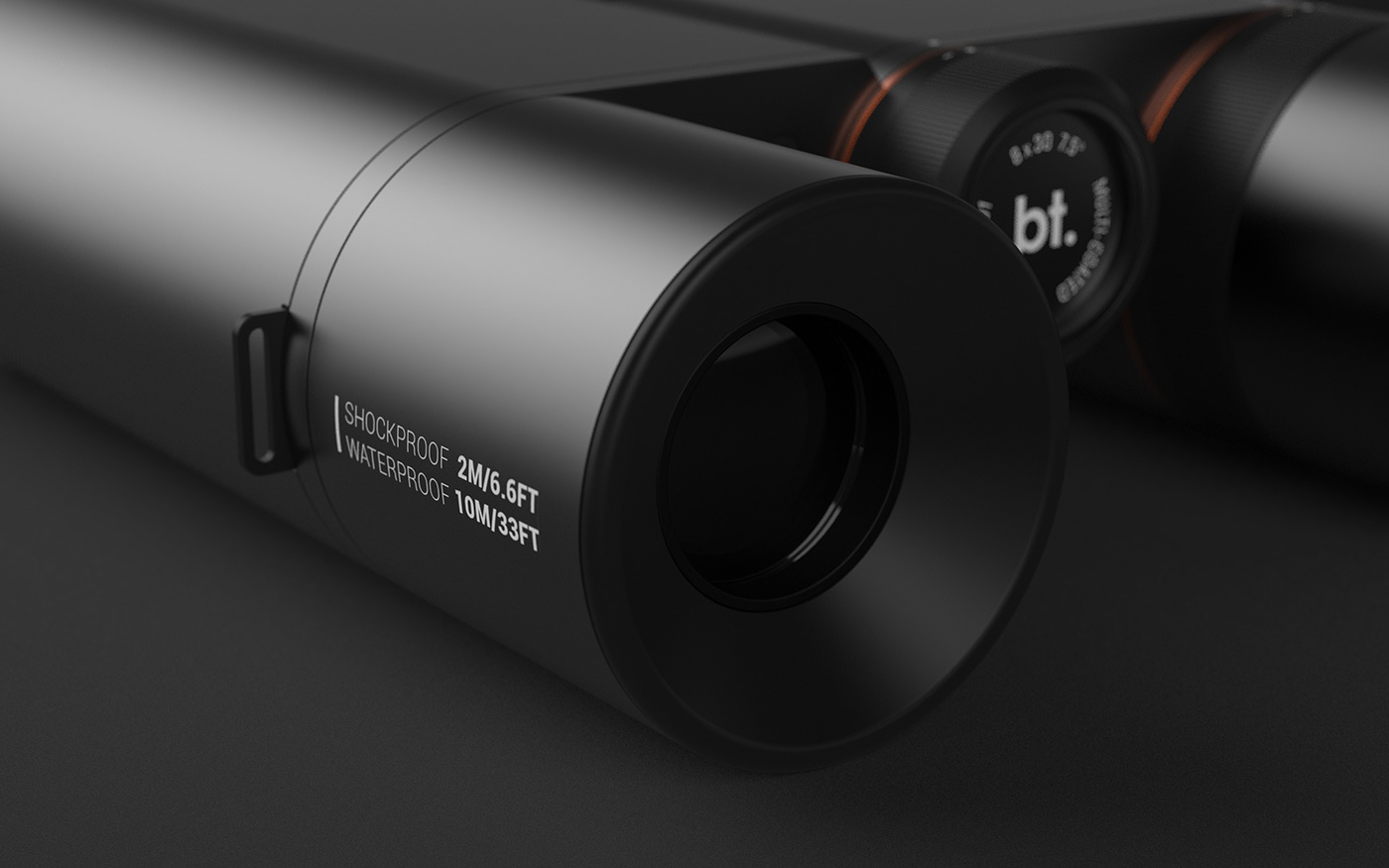Black simplicity，accurate，product design，telescope，