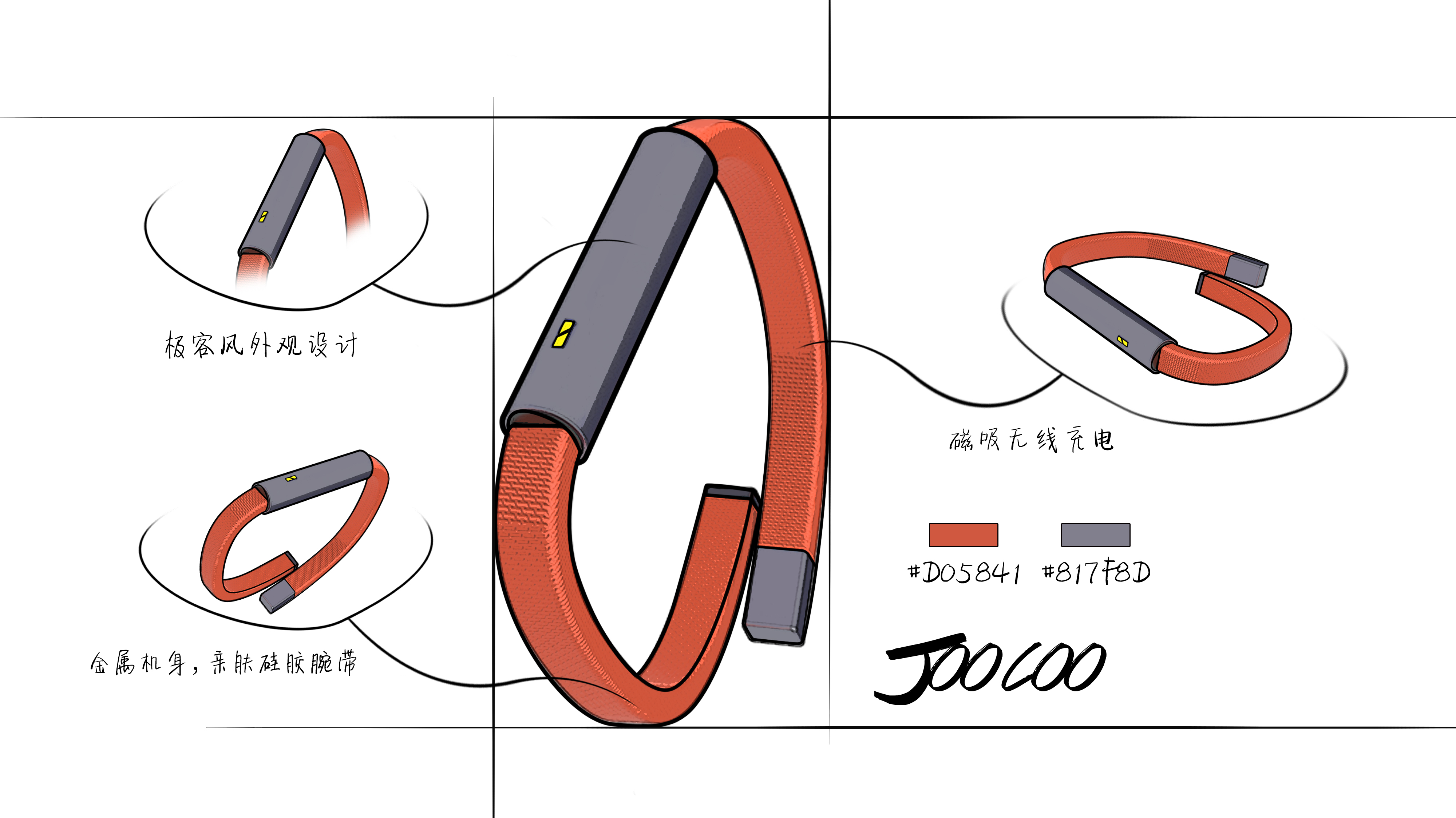 Smart watch design，Design of multifunctional Sports Watch，product design，industrial design，
