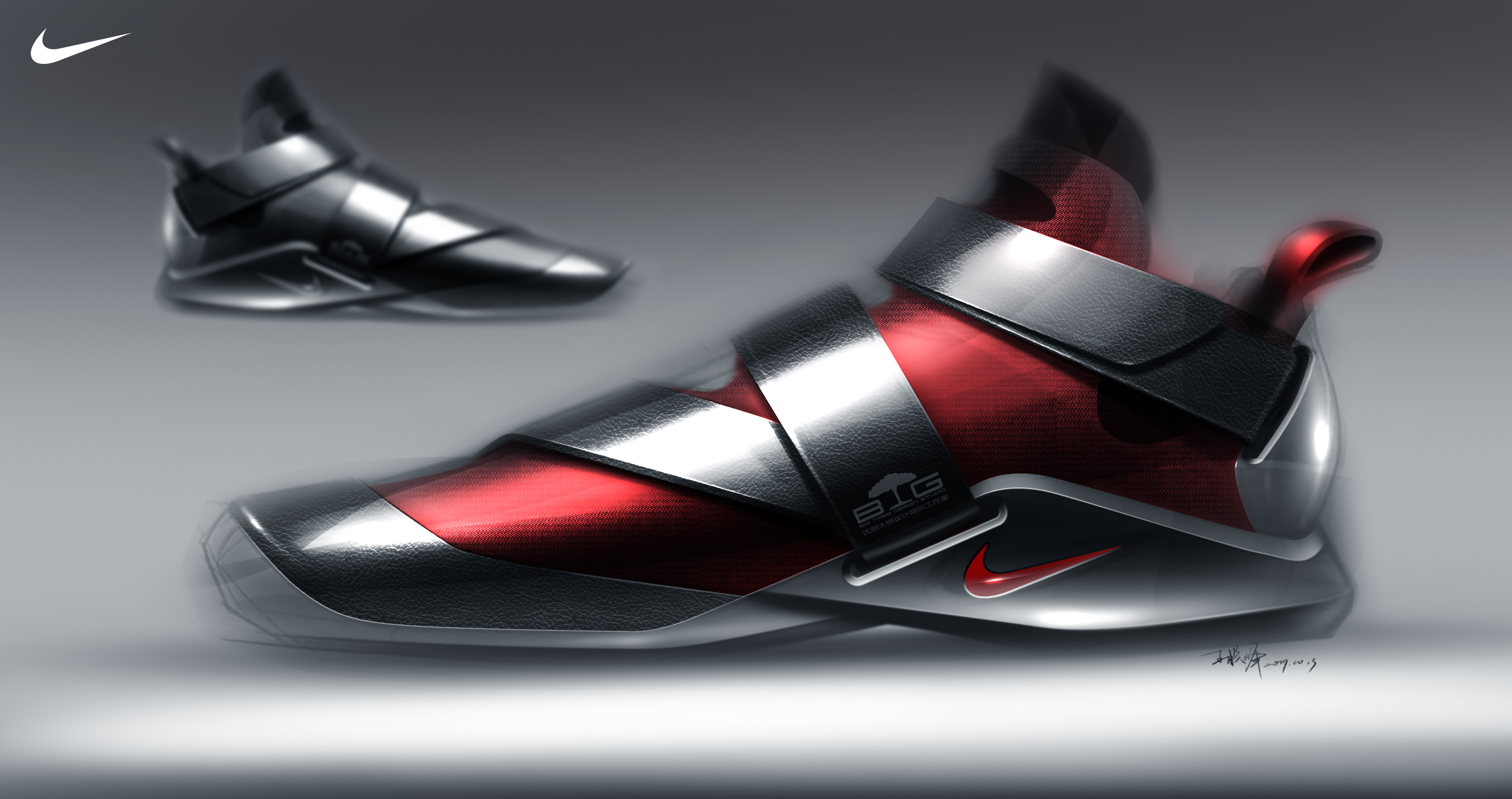 Hand drawn products，Hand drawn Photoshop products，PS hand drawn，sneakers，Basketball shoes，Running shoes，Hand drawn industrial design，