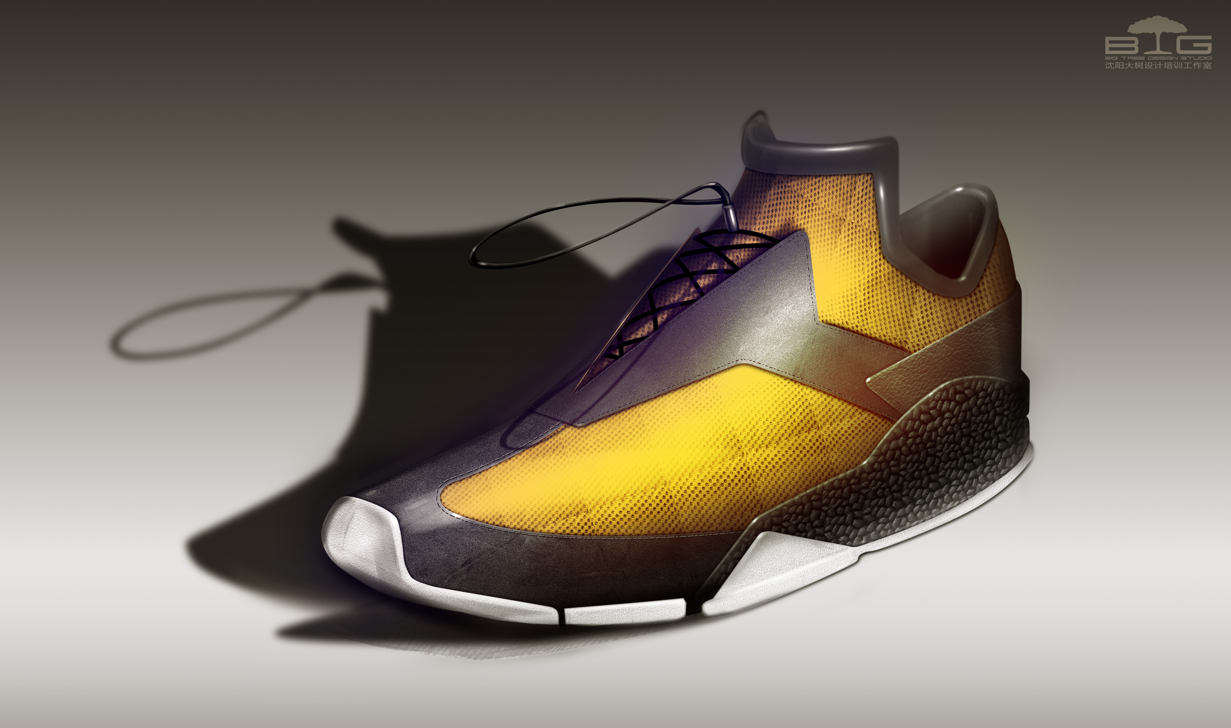 Hand drawn products，Hand drawn Photoshop products，PS hand drawn，sneakers，Basketball shoes，Running shoes，Hand drawn industrial design，