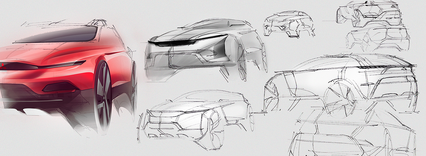 design sketch，automobile，TONI SAMSONI，
