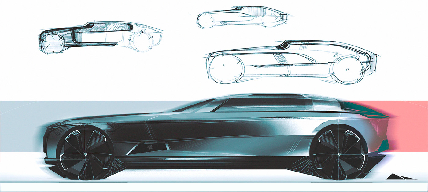 design sketch，automobile，TONI SAMSONI，