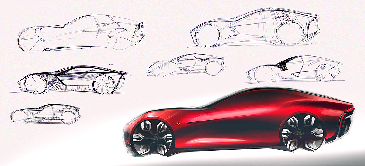 design sketch，automobile，TONI SAMSONI，