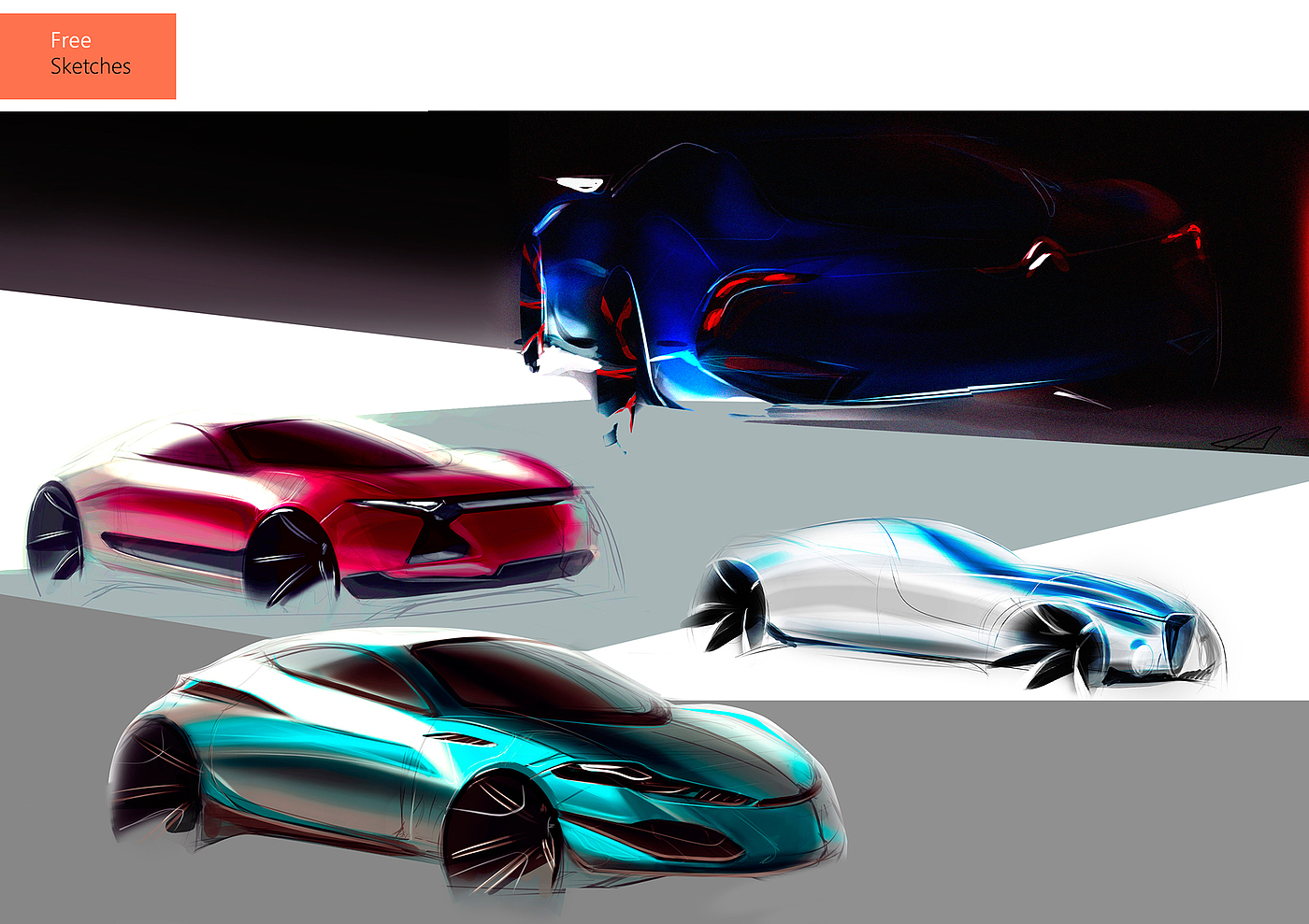 design sketch，automobile，TONI SAMSONI，