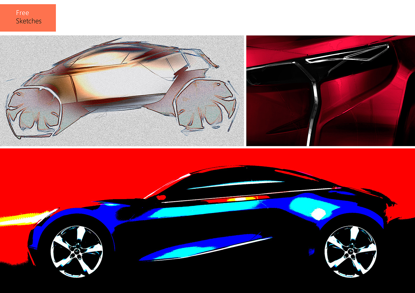 design sketch，automobile，TONI SAMSONI，