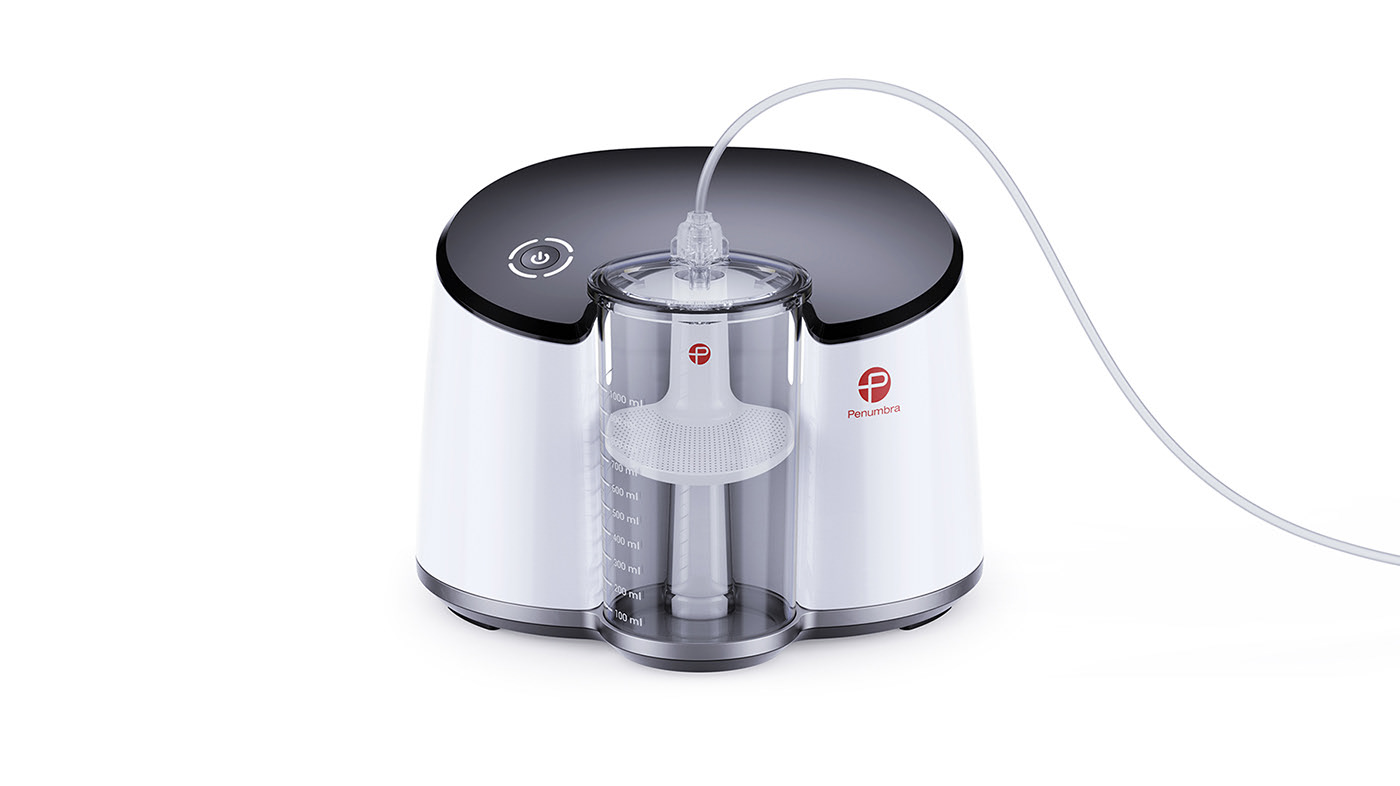 Penumbra，Clearing device，Blood clot，cgi，