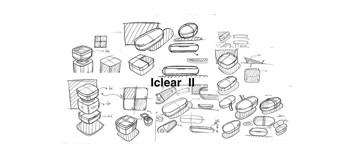 iClear II，隐形眼镜清洗器，塑料，