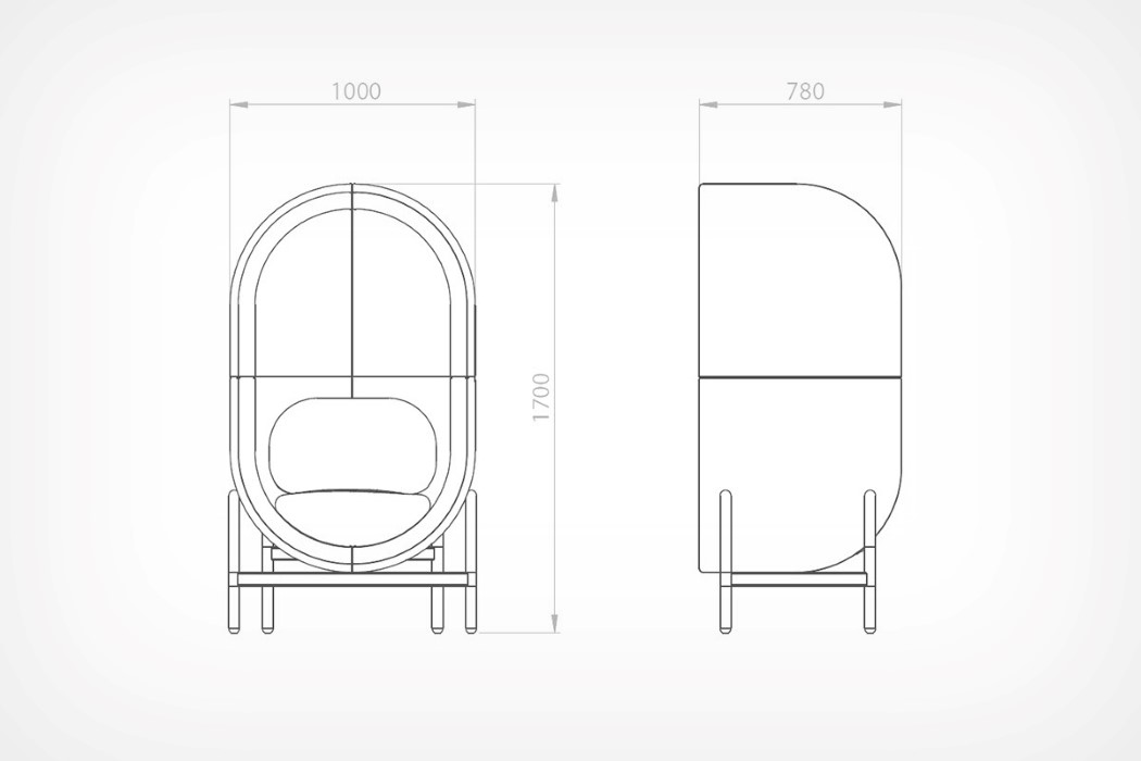 industrial design，capsule，furniture，sofa，