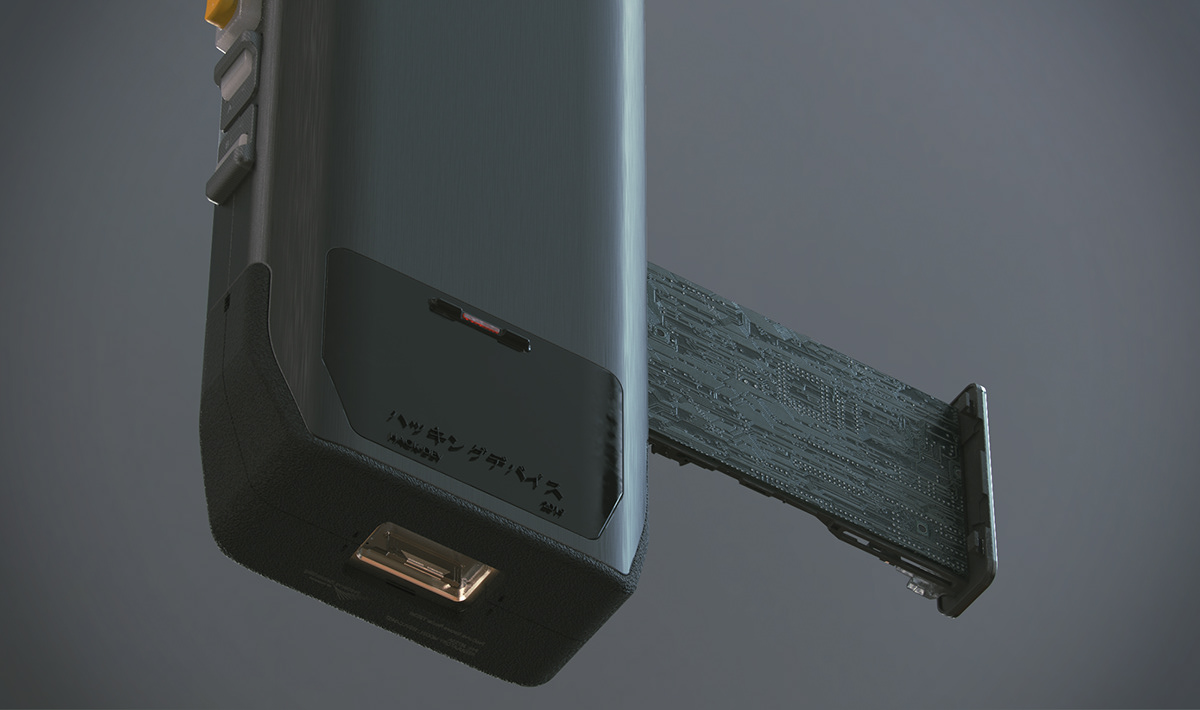 black，Mobile device，HACKING DEVICE，