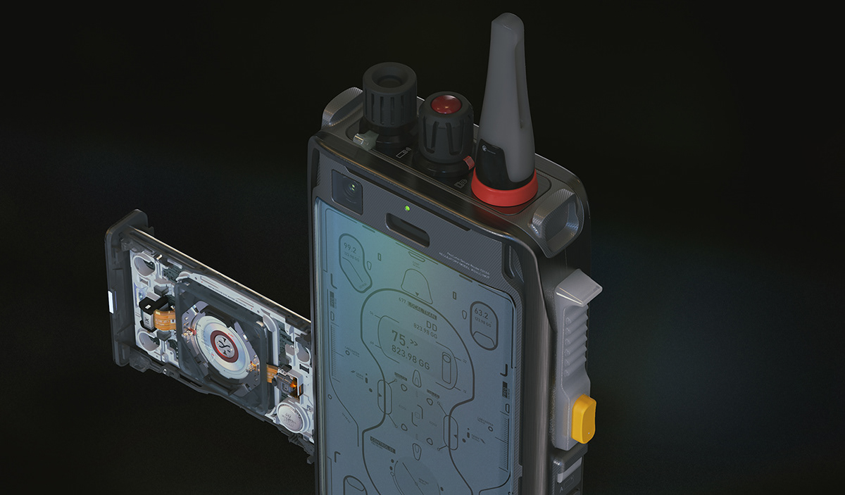 black，Mobile device，HACKING DEVICE，