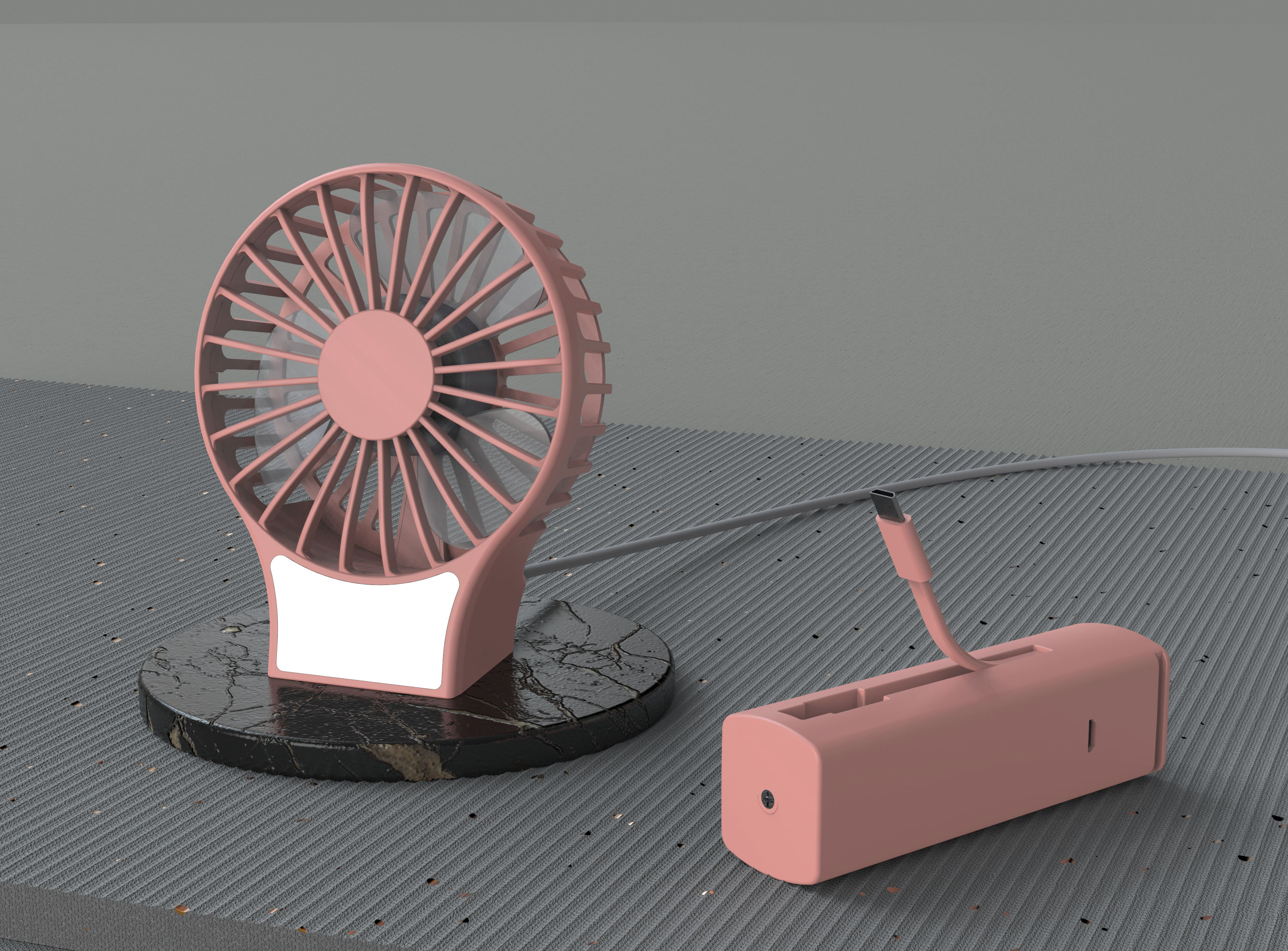 desktop，hold，Fan，portable battery，Portable，