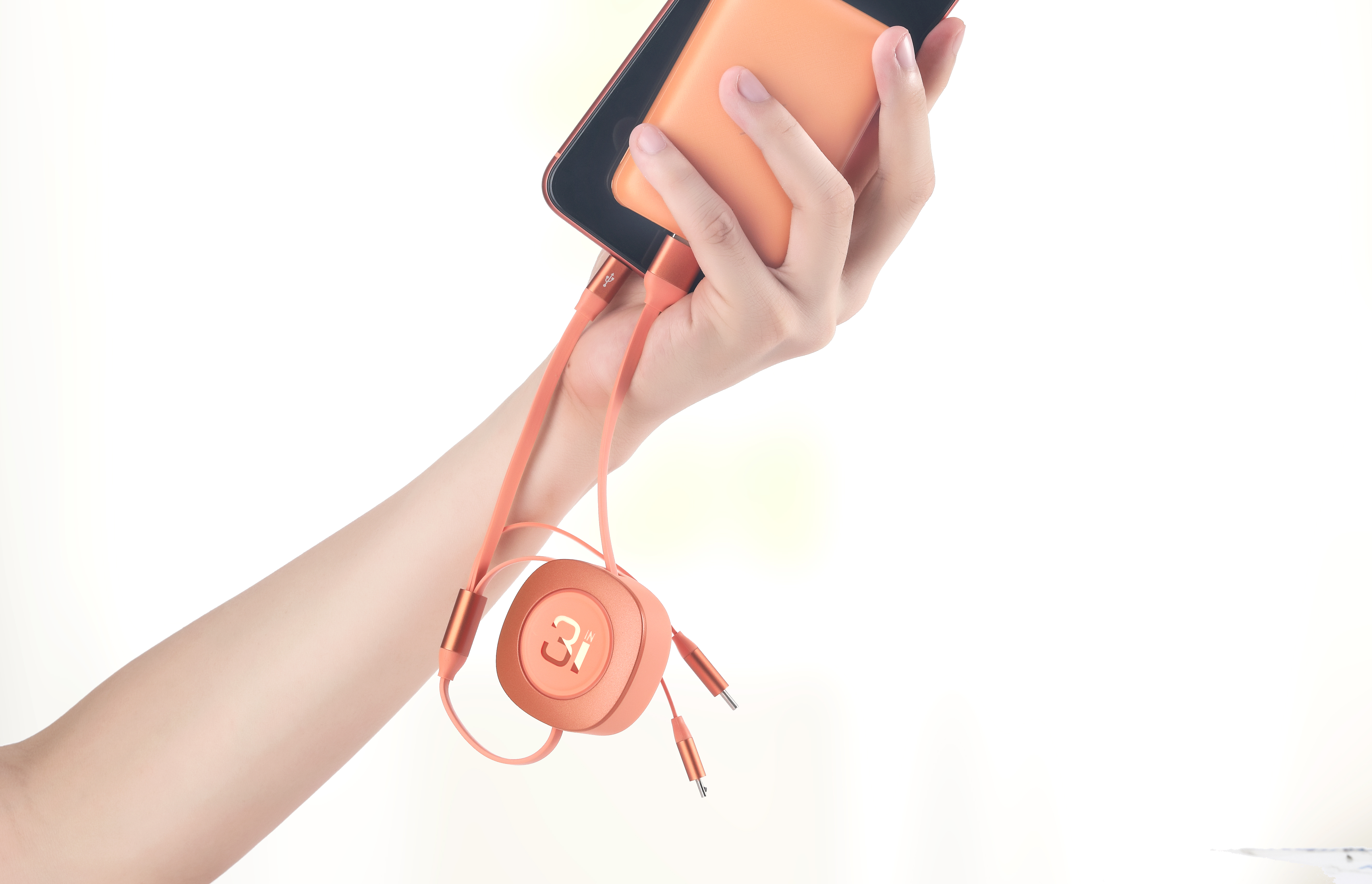 One drag three telescopic data cable，data line，