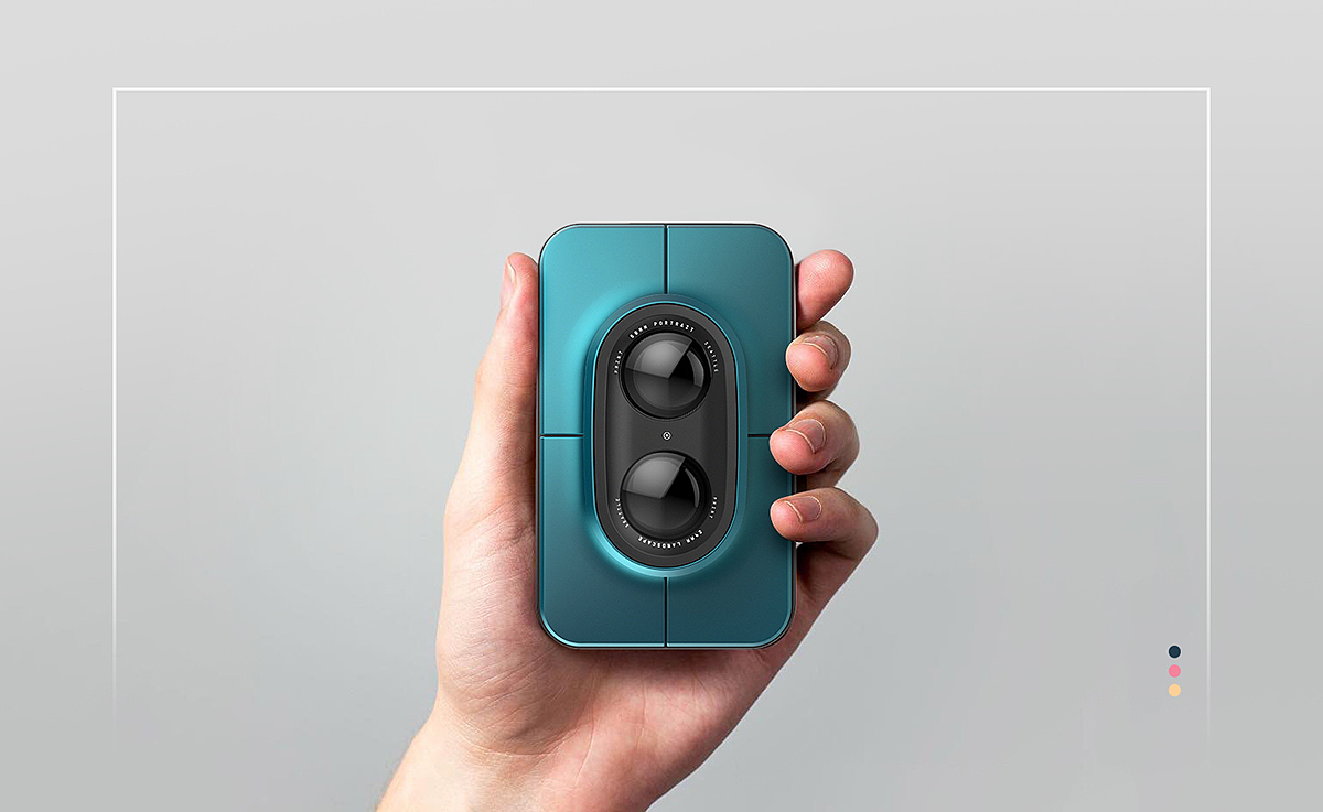 print，Camera design，blue，