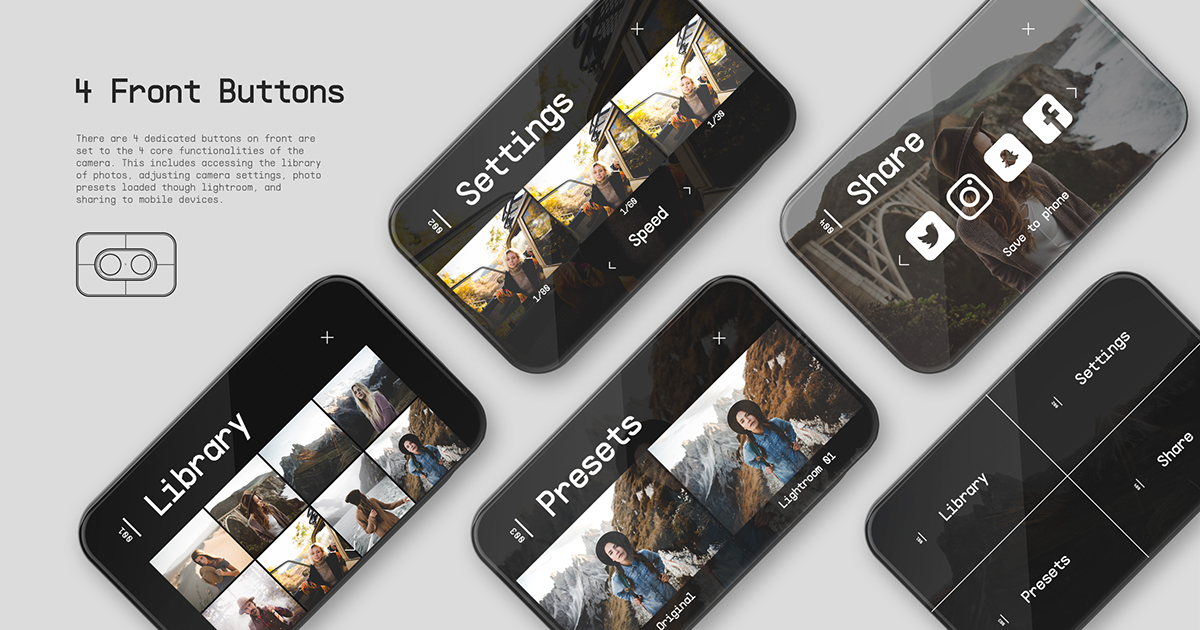 print，Camera design，blue，