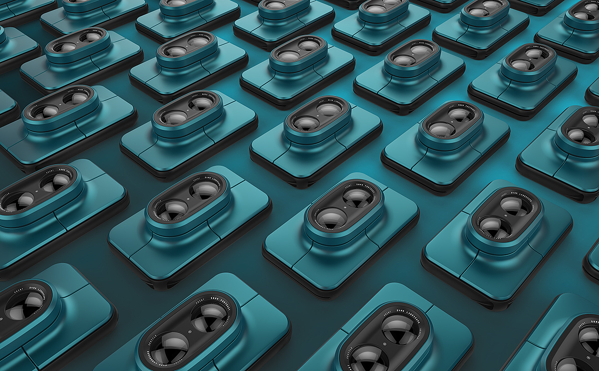 print，Camera design，blue，