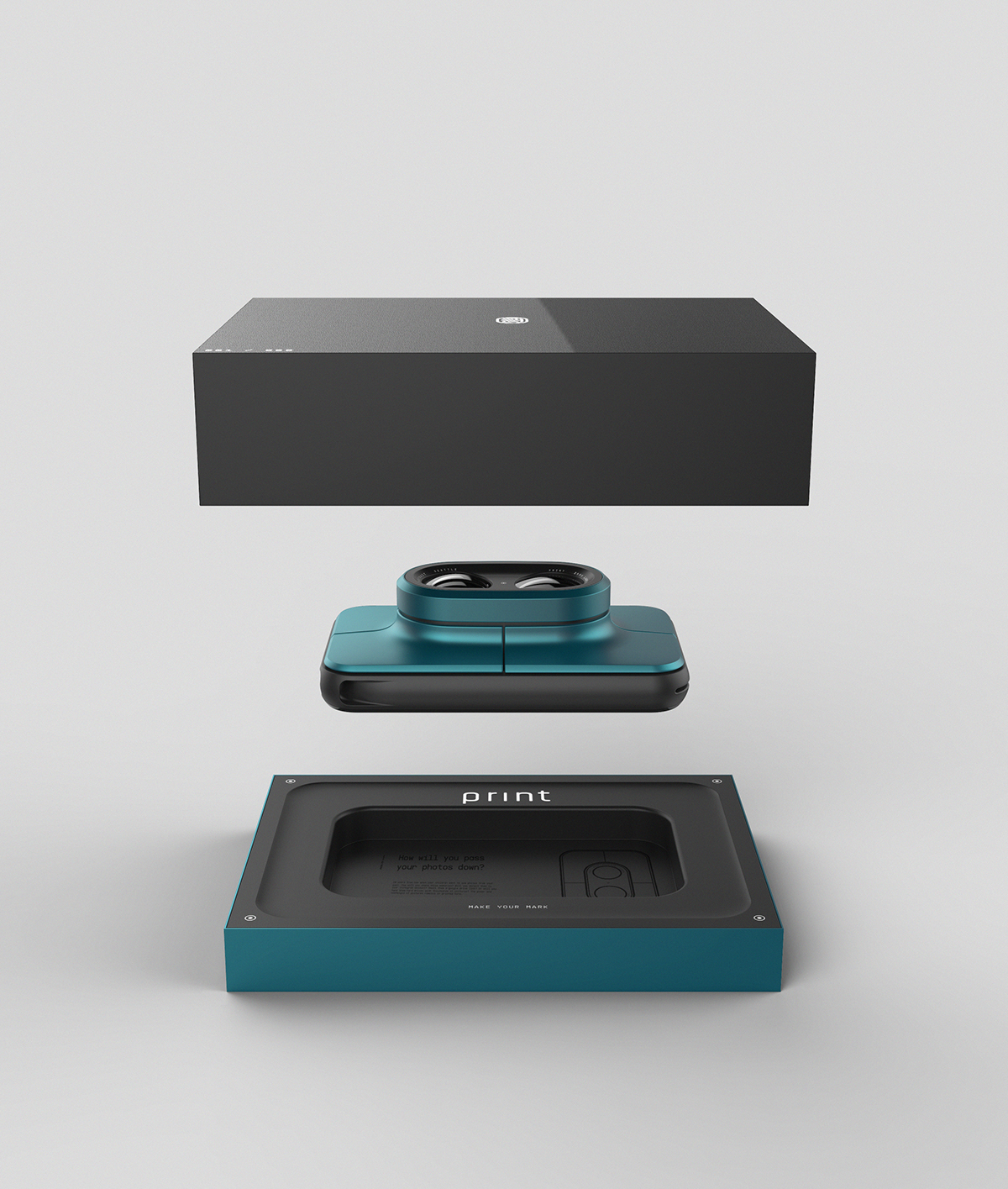 print，Camera design，blue，