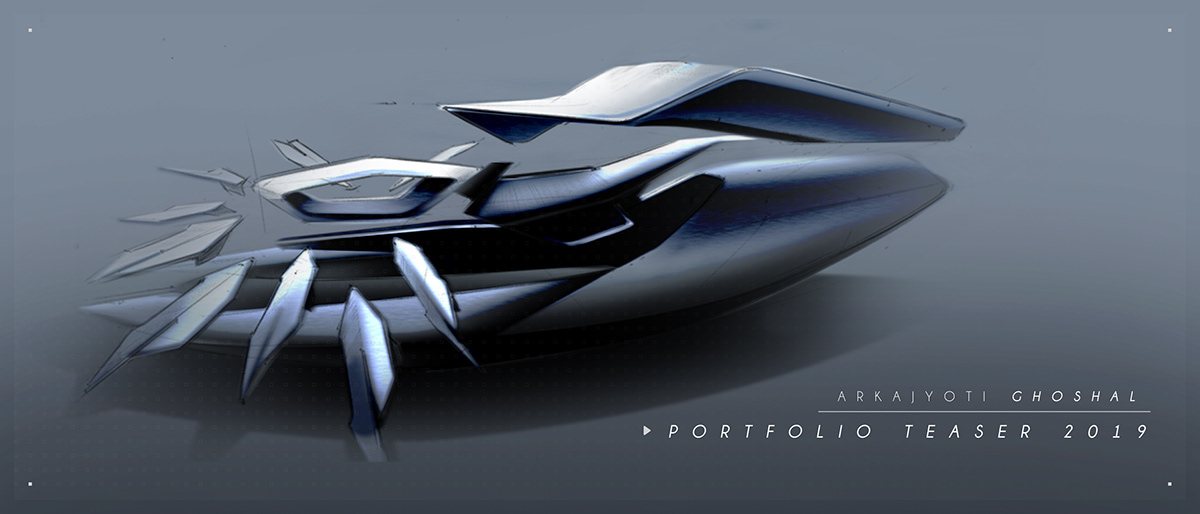 Motorcycle design，Hand drawn，Teaser 2019，