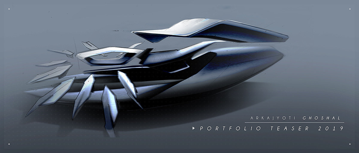 Motorcycle design，Hand drawn，Teaser 2019，