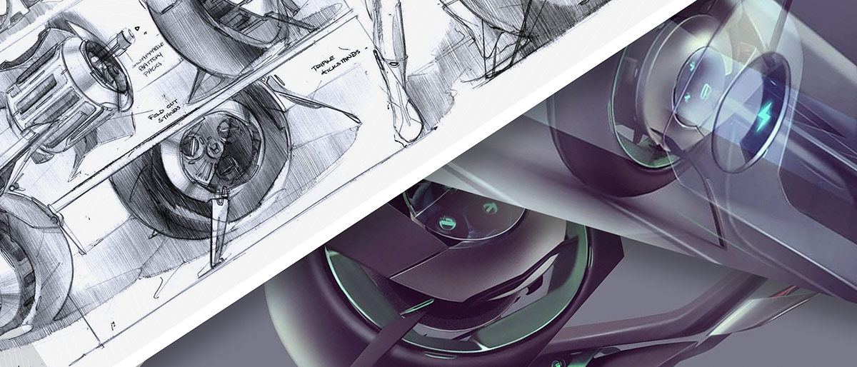 Motorcycle design，Hand drawn，Teaser 2019，