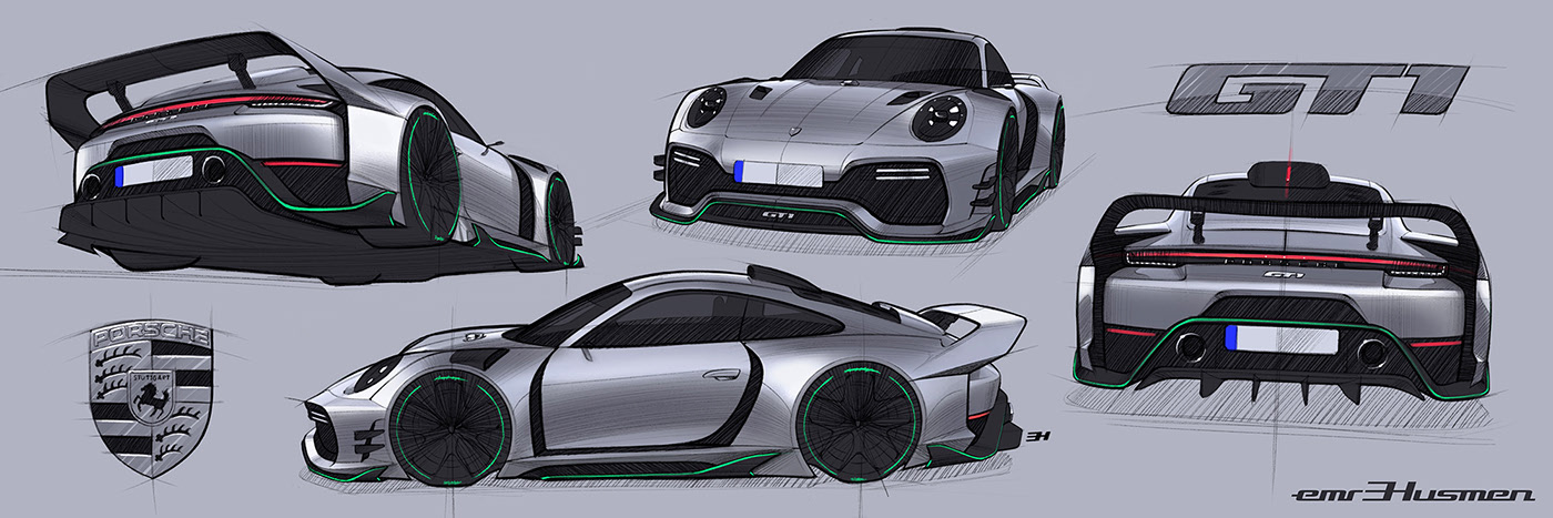 automation，Sports car，Concept Car，vehicle，Porsche，