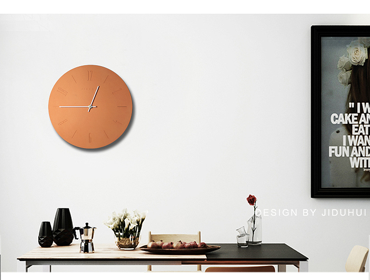Several degrees of gray，Cement wall clock，Concrete clock，