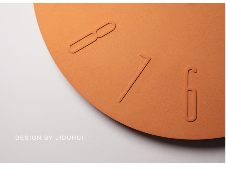 Several degrees of gray，Cement wall clock，Concrete clock，