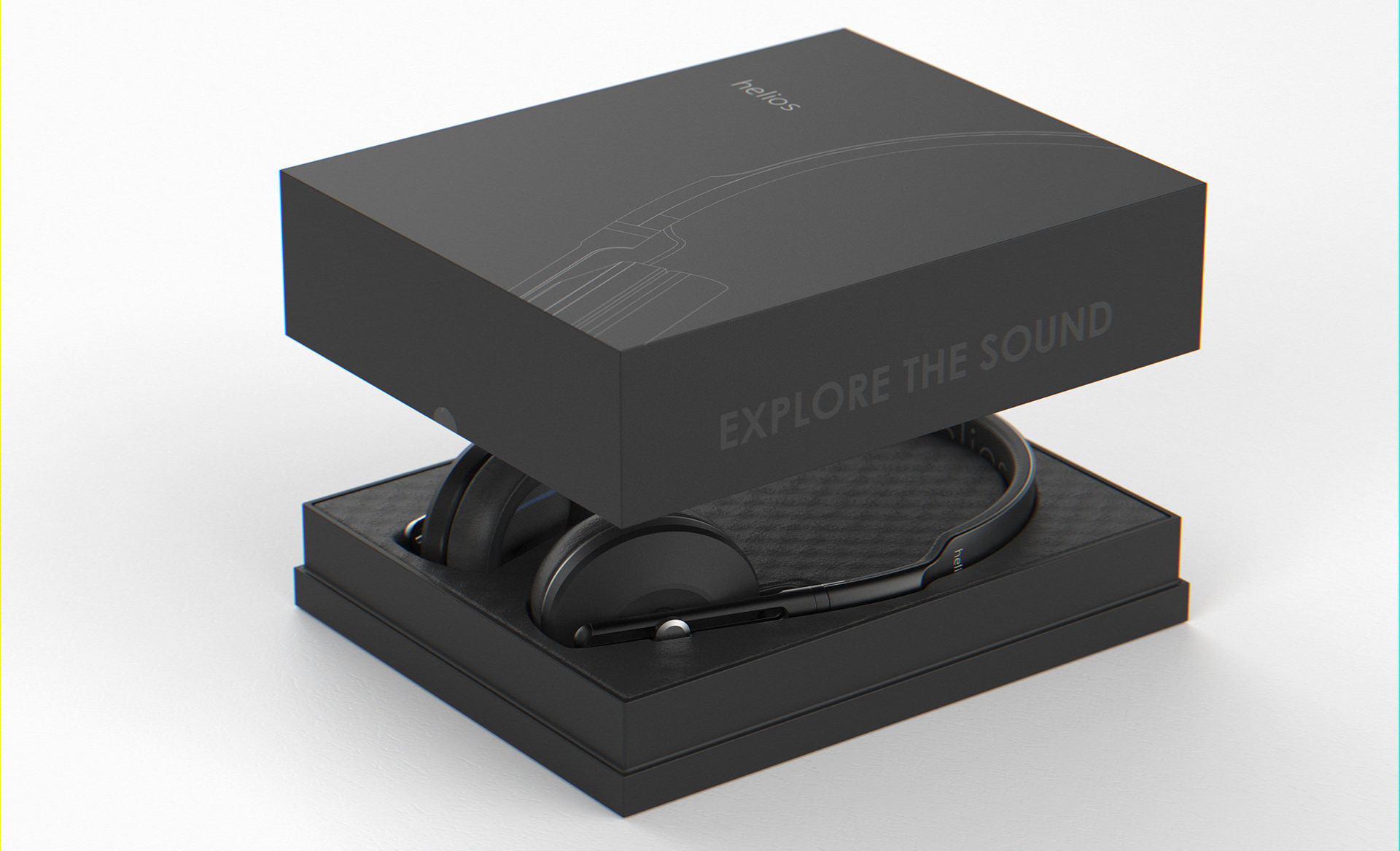 black，industrial design，headset，headset，