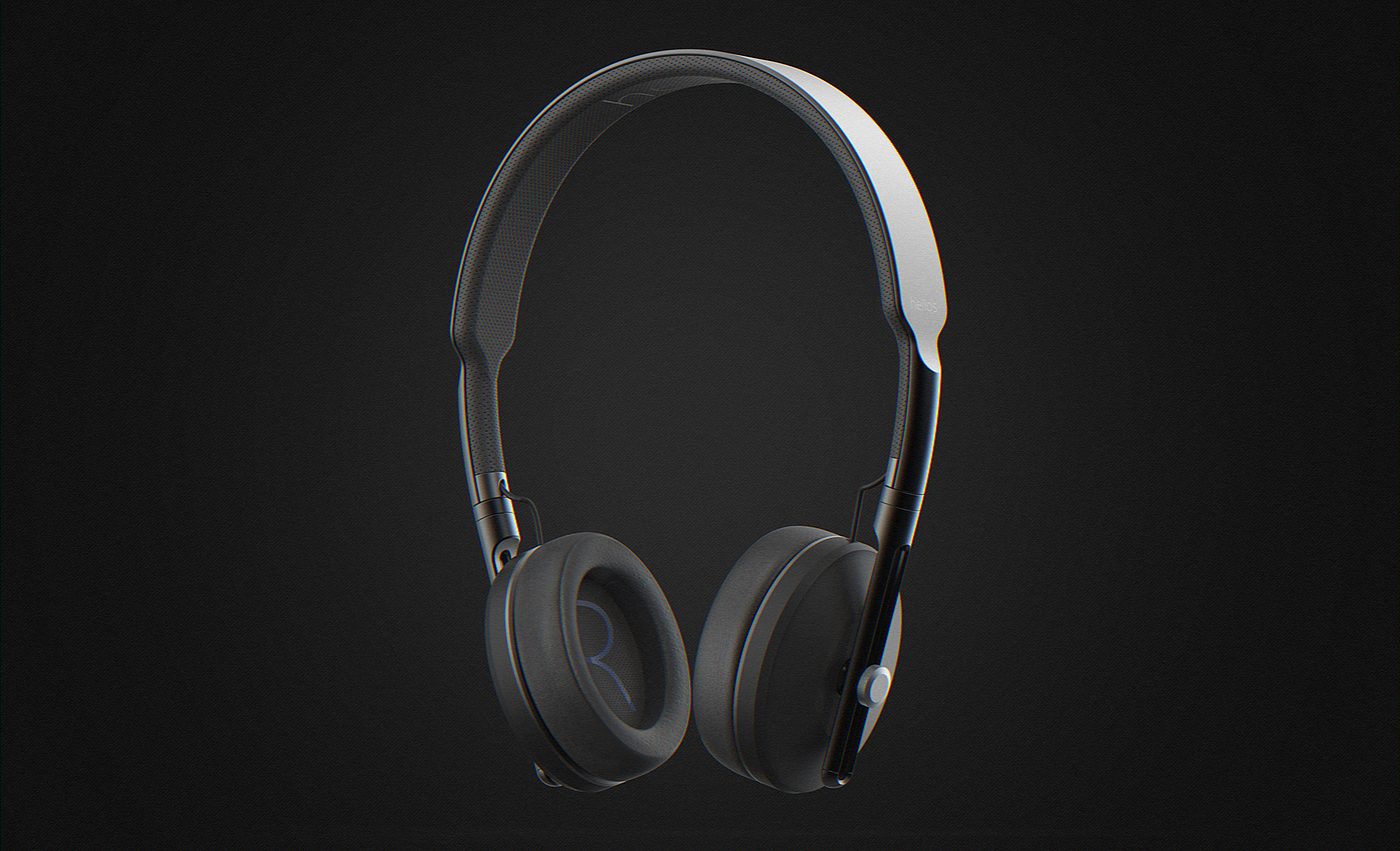 black，industrial design，headset，headset，