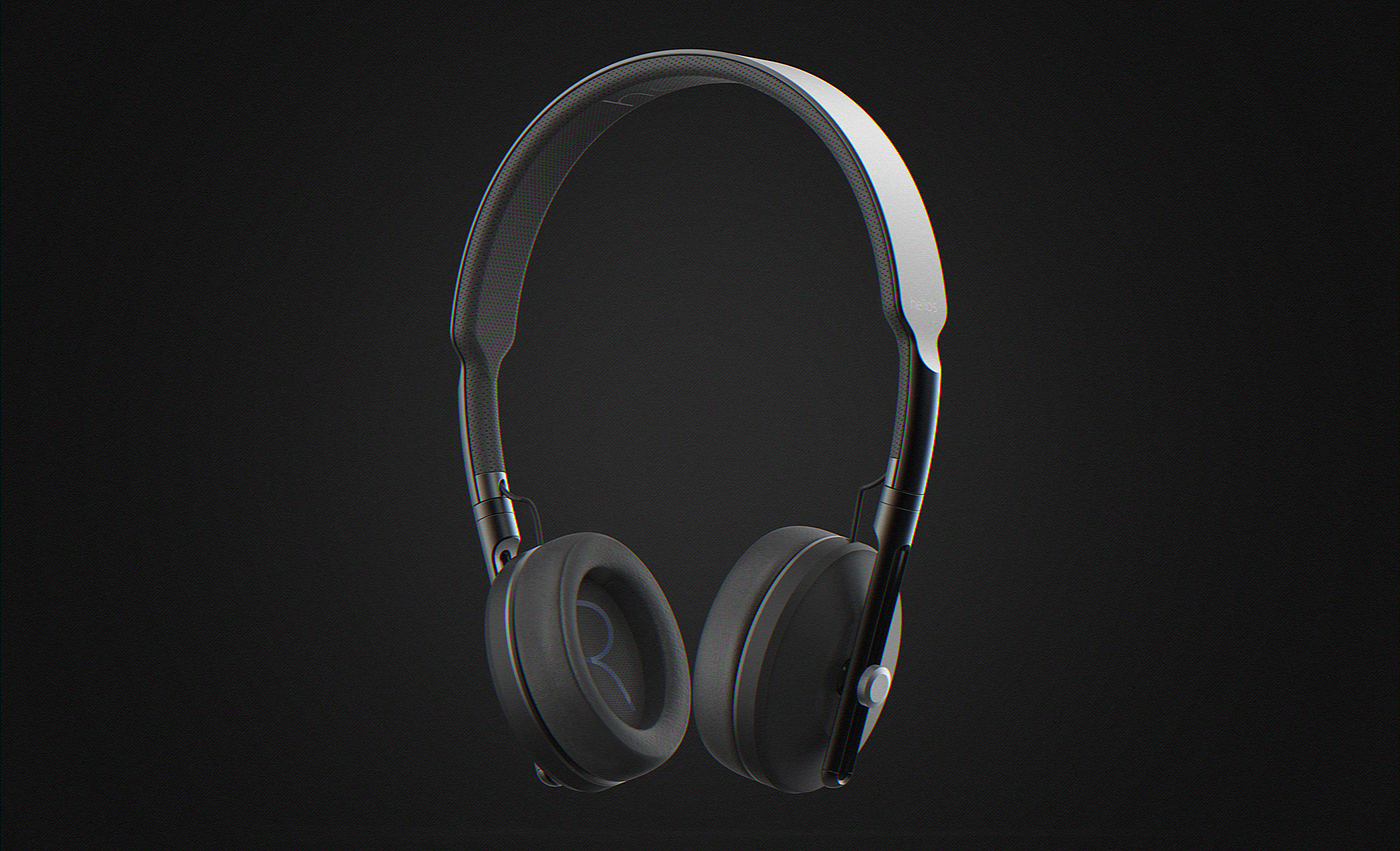 black，industrial design，headset，headset，