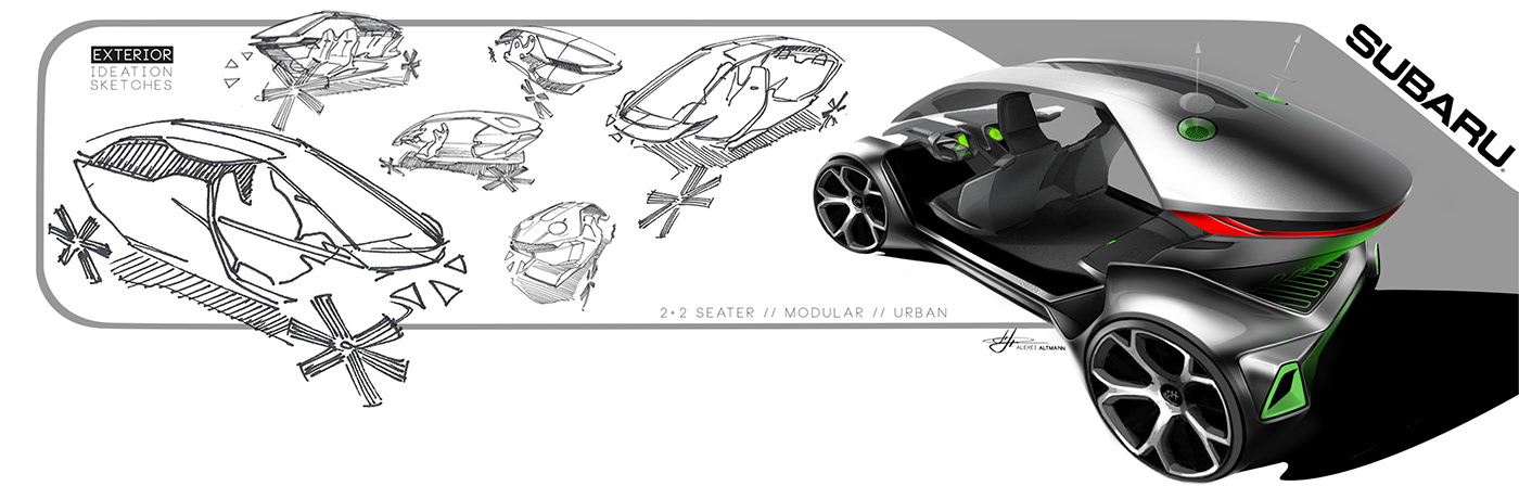 SUBARU，vehicle，Concept Car，vehicle，modularization，