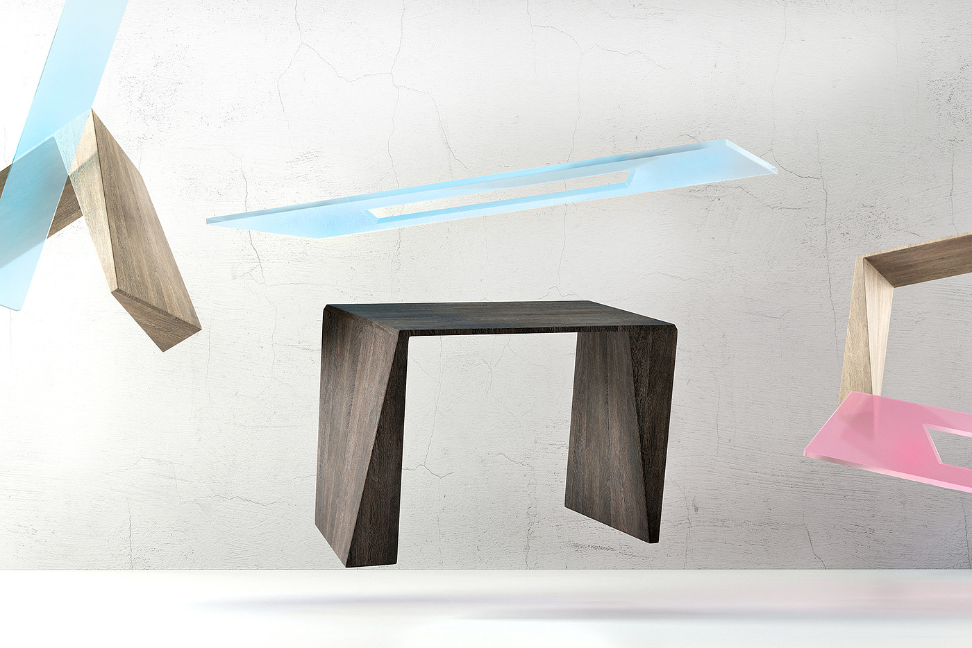 Table，Geometric table，tea table，furniture，industrial design，