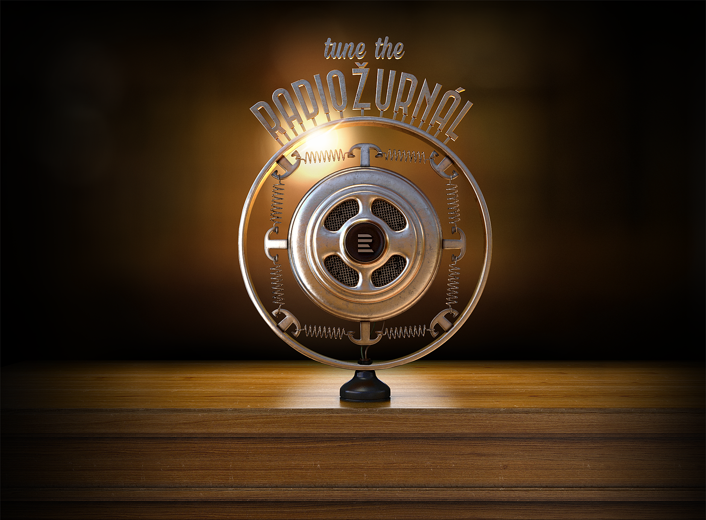 Radial，design sketch，Retro，radio，