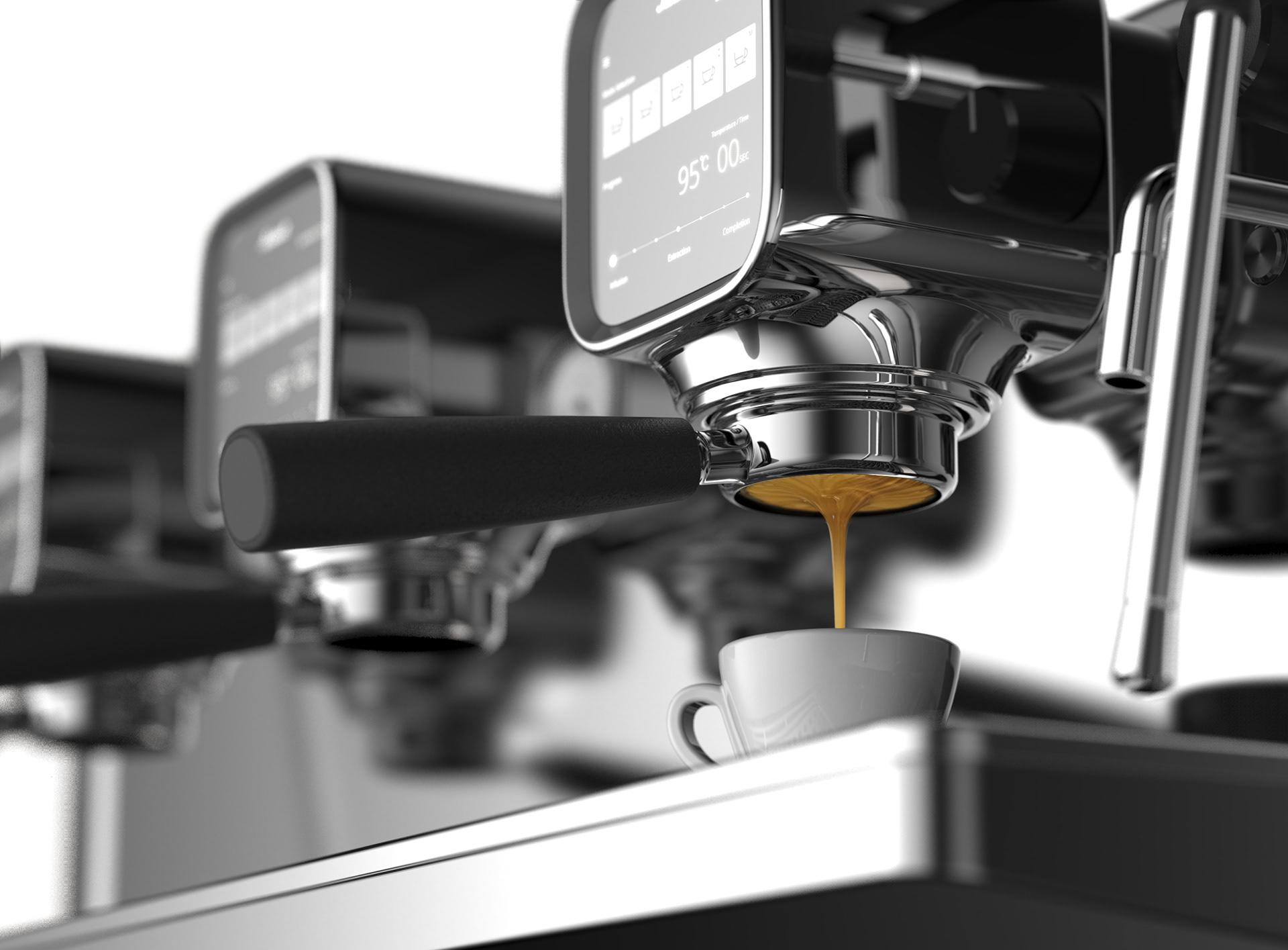 Espresso machine，Coffee machine，industrial design，marshall，