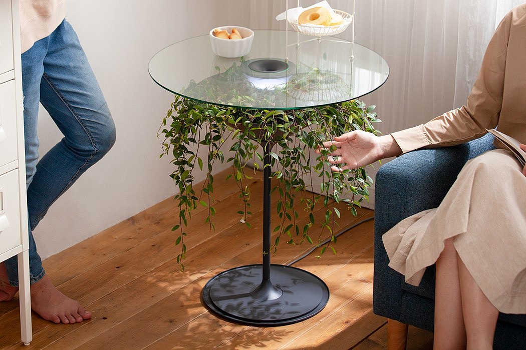 furniture，Side table with light，Side table，tea table，