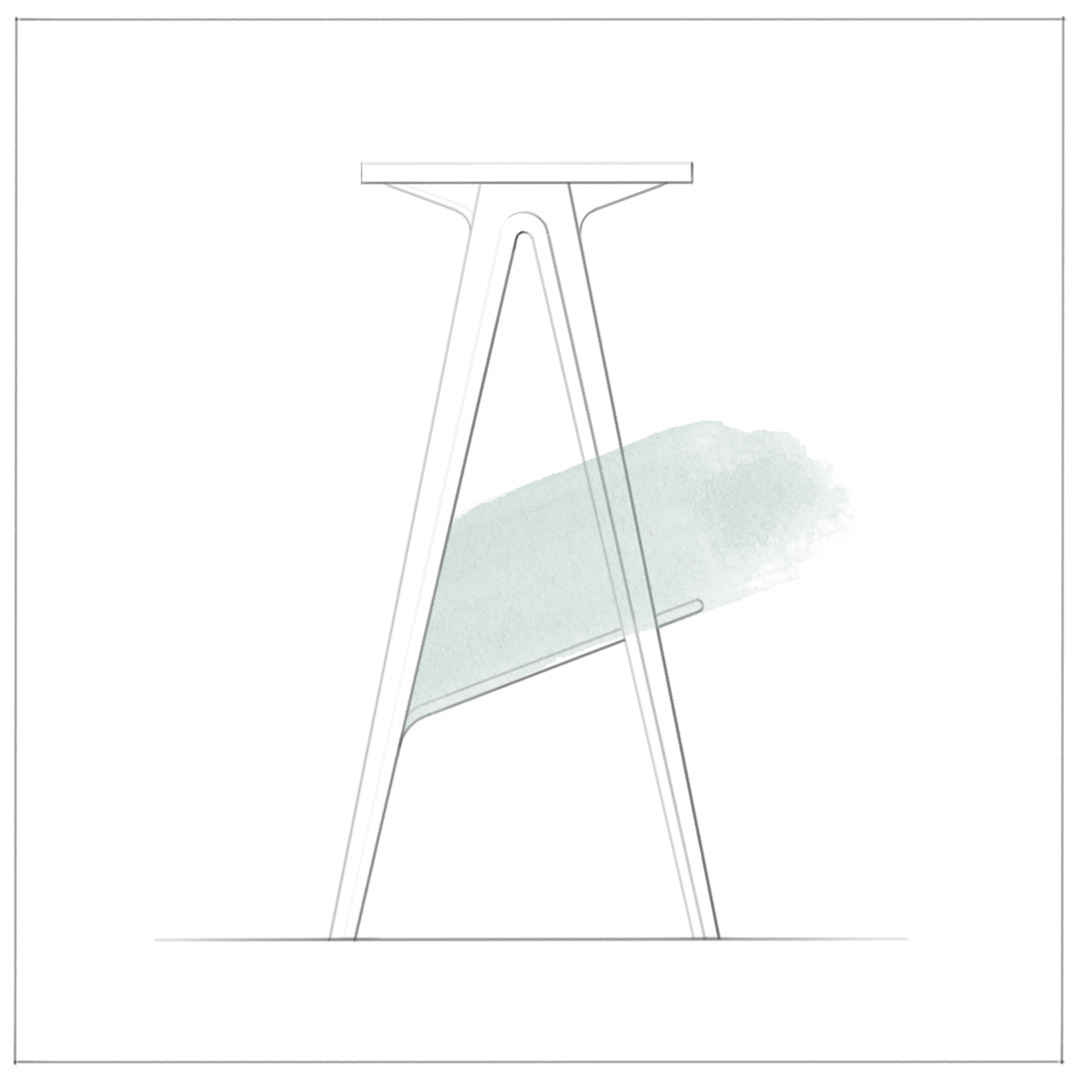 stool，a，solid wood，Minimalist，