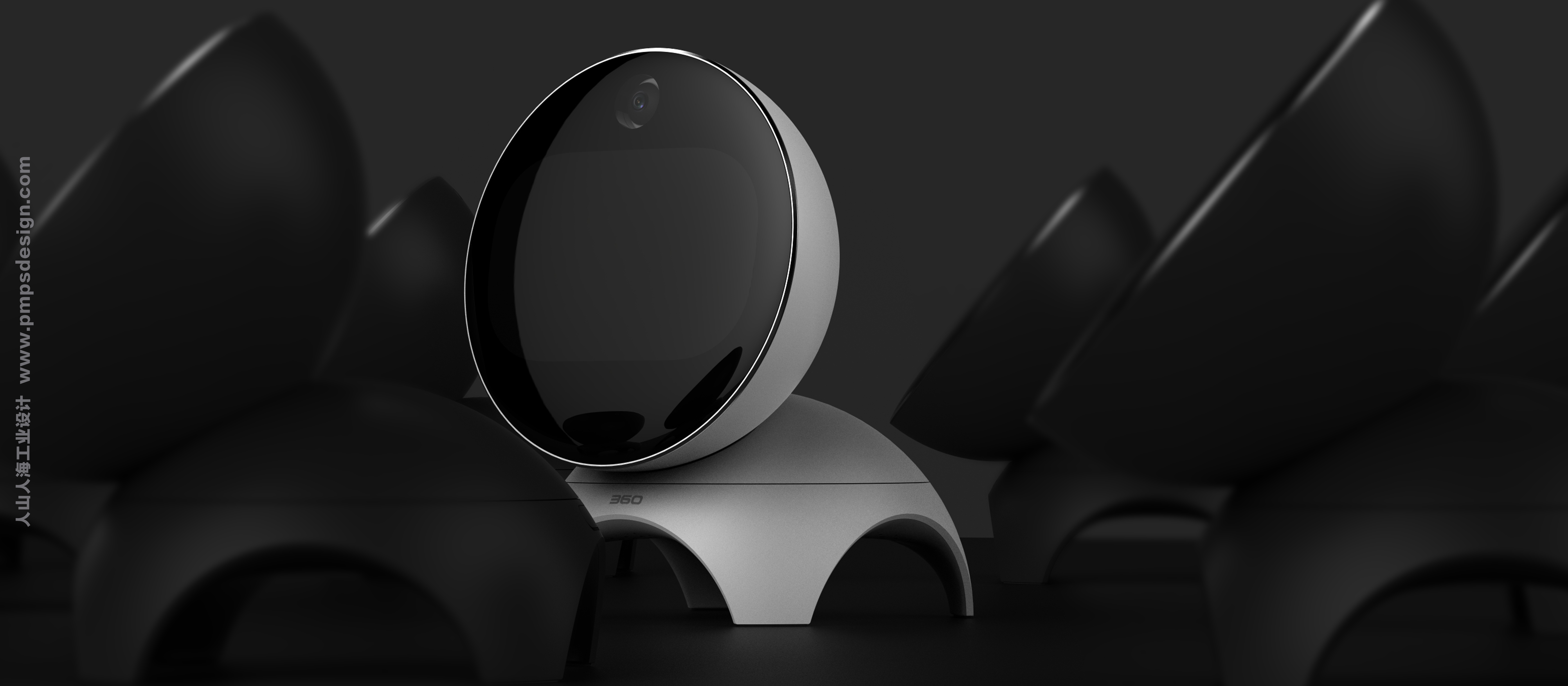 Voice robot，Smart home，three hundred and sixty，PMPS-DESIGN，Human mountain and sea of people industrial design，AIOT，Intelligent hardware，Child robot，