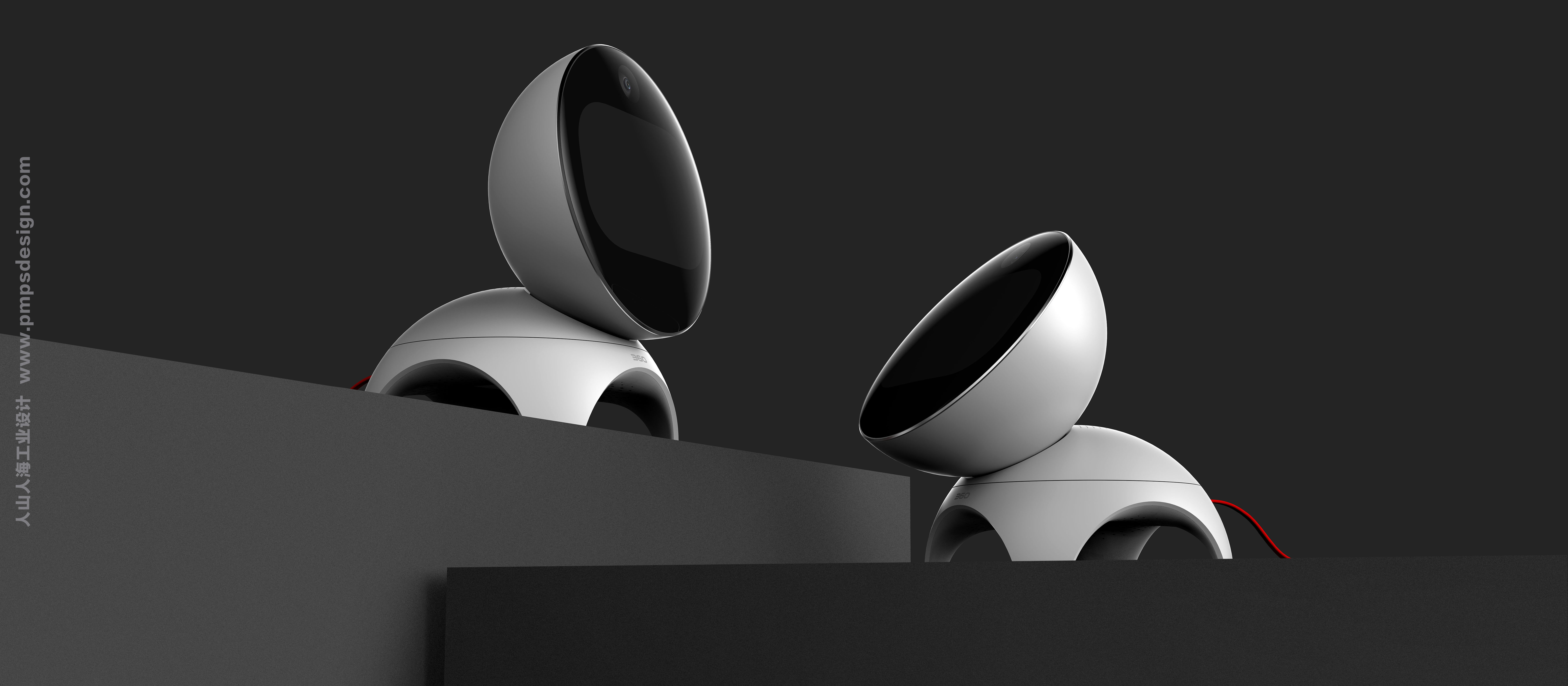 Voice robot，Smart home，three hundred and sixty，PMPS-DESIGN，Human mountain and sea of people industrial design，AIOT，Intelligent hardware，Child robot，