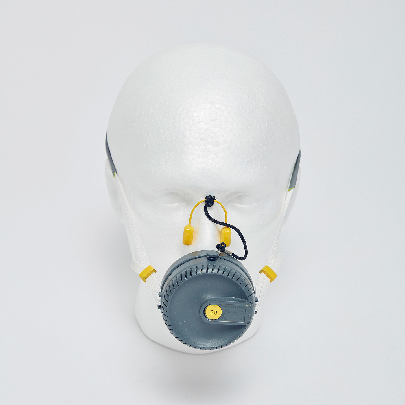 grey，Plastic，Fire mask，