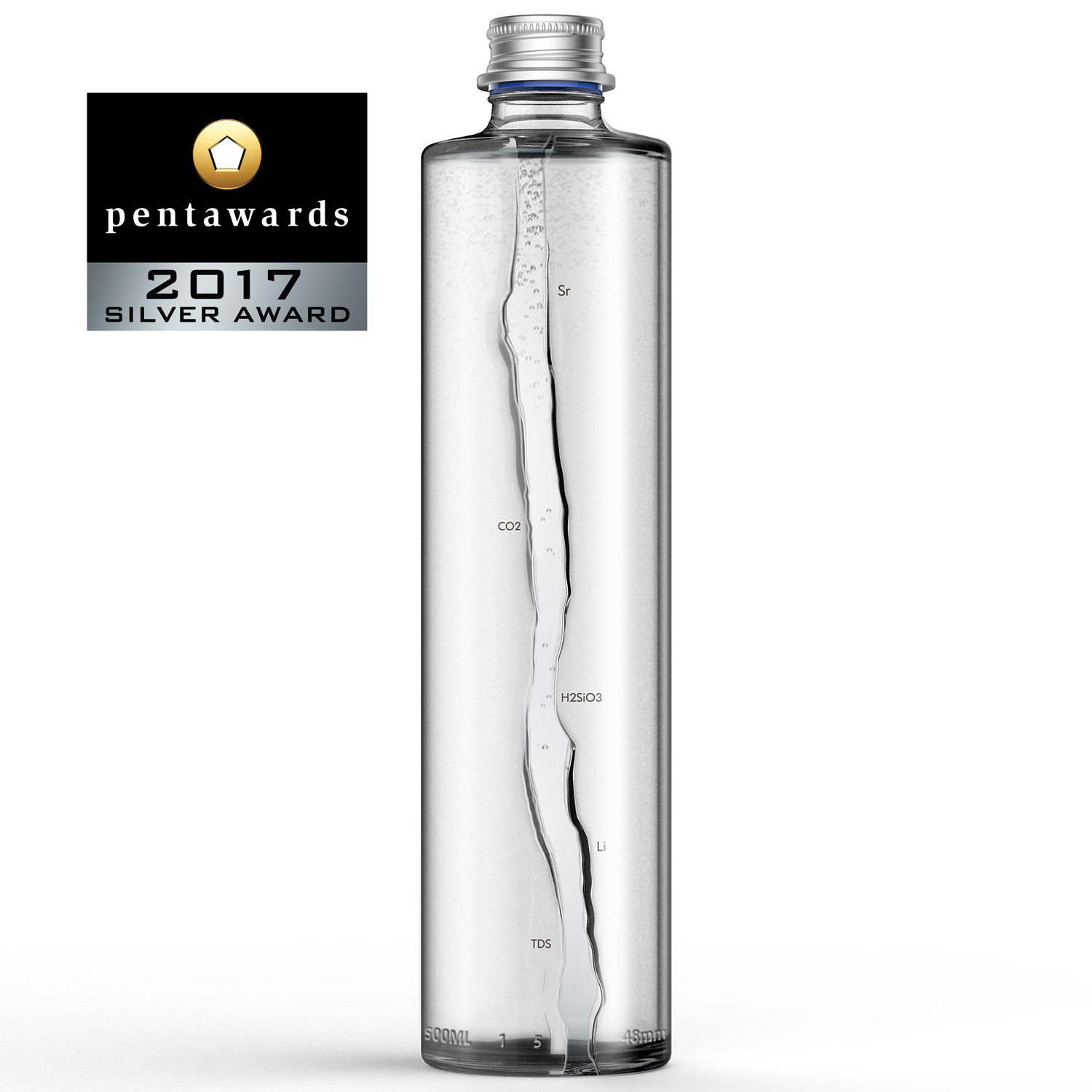 Glass bottles，Sparkling Water，industrial design，Soda mineral water，mineral water，