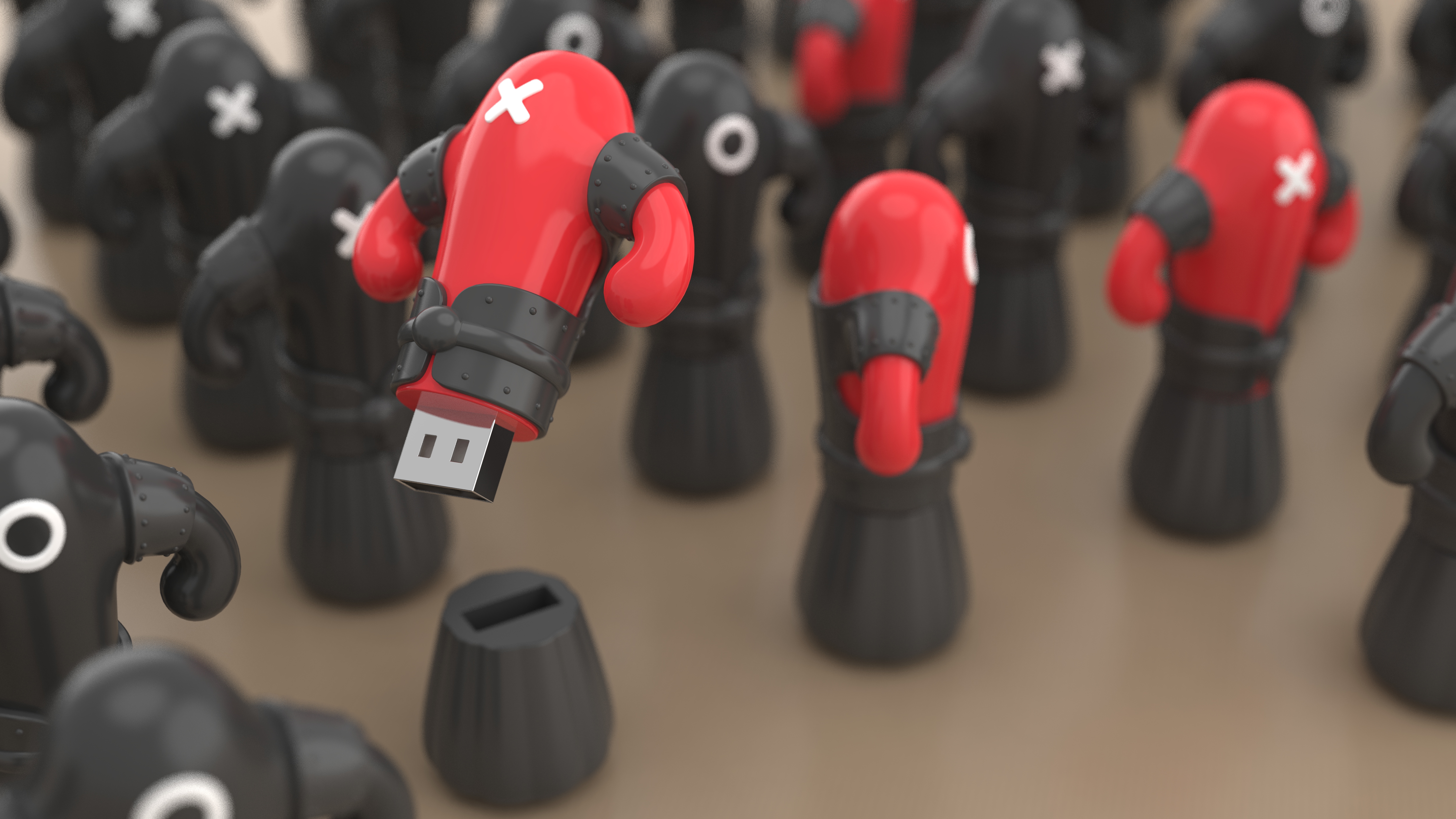 USB flash disk design, doll USB flash disk, Mongolian wrestler，