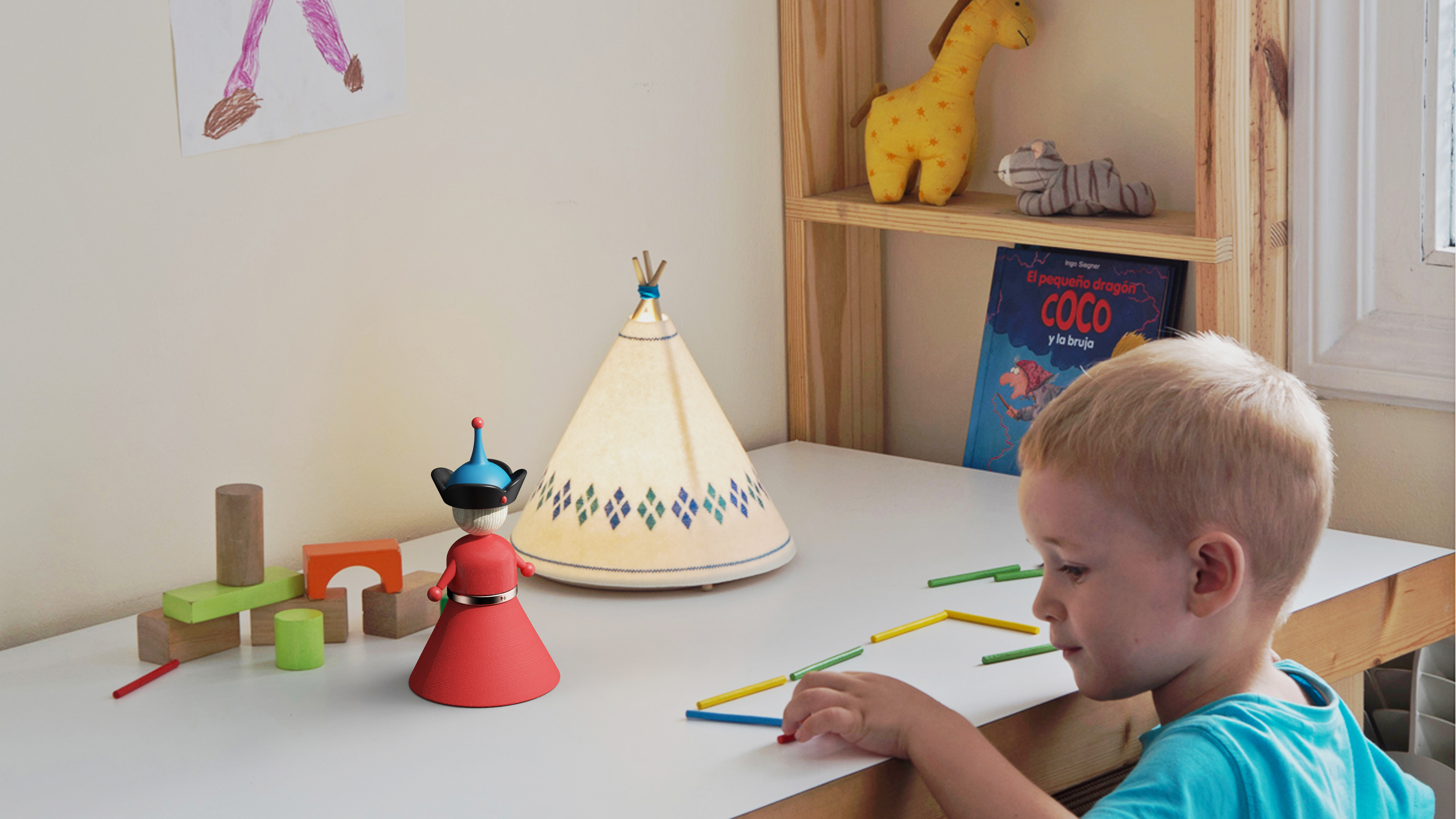 Ethnic costumes，woodiness，Grassland，Toys，children，music，Mongolian，Music box，