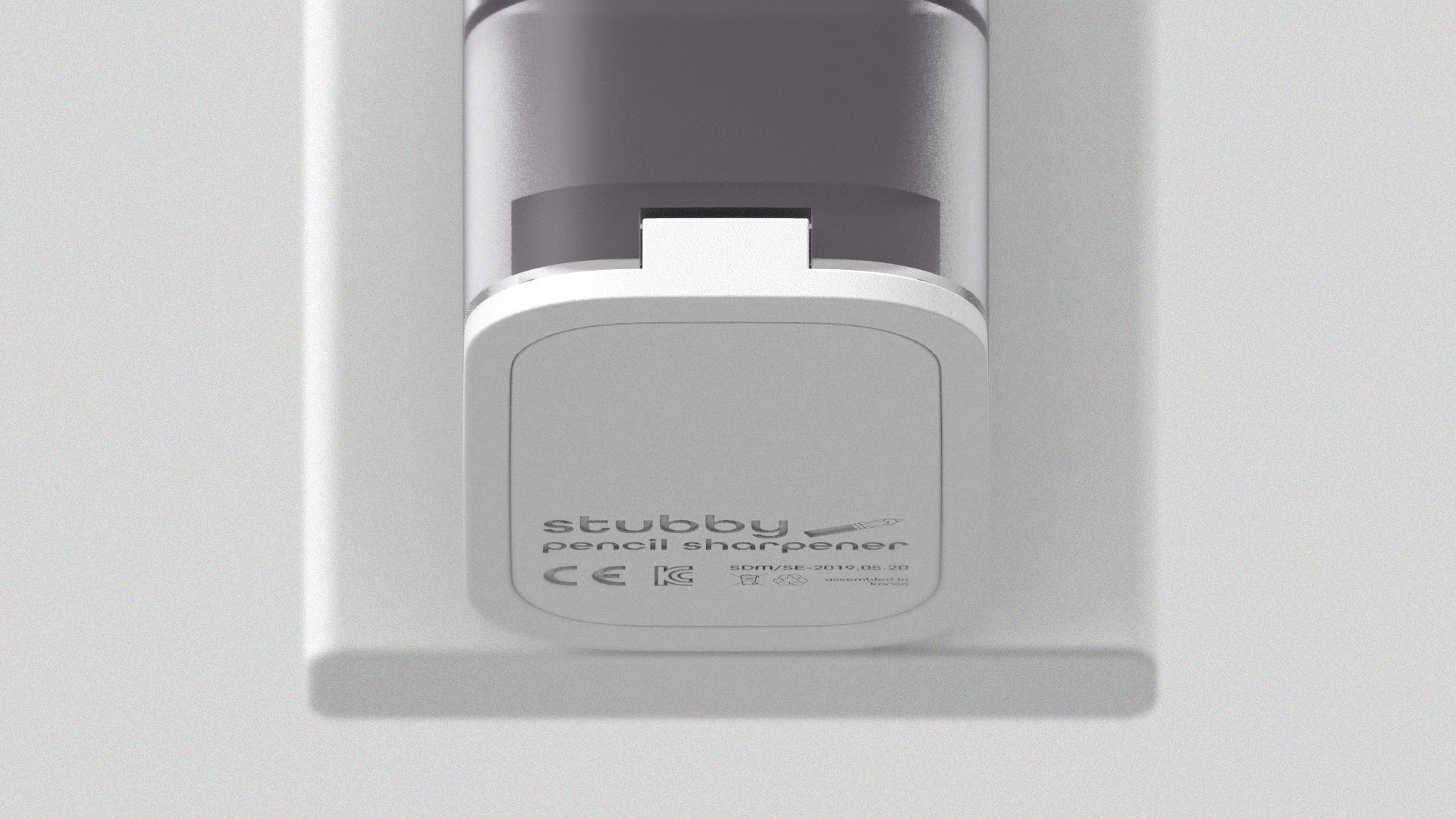 Stubby，Pencil sharpener，white，