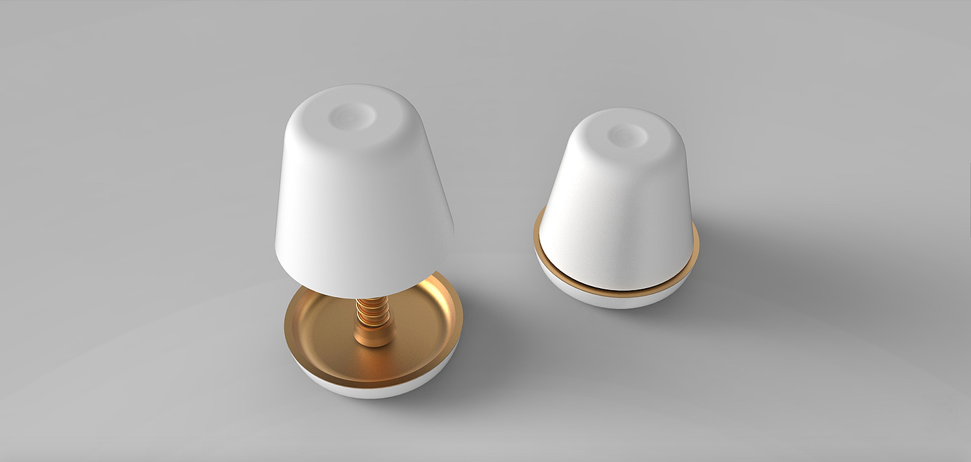 white，Table lamp design，TOMORROW，