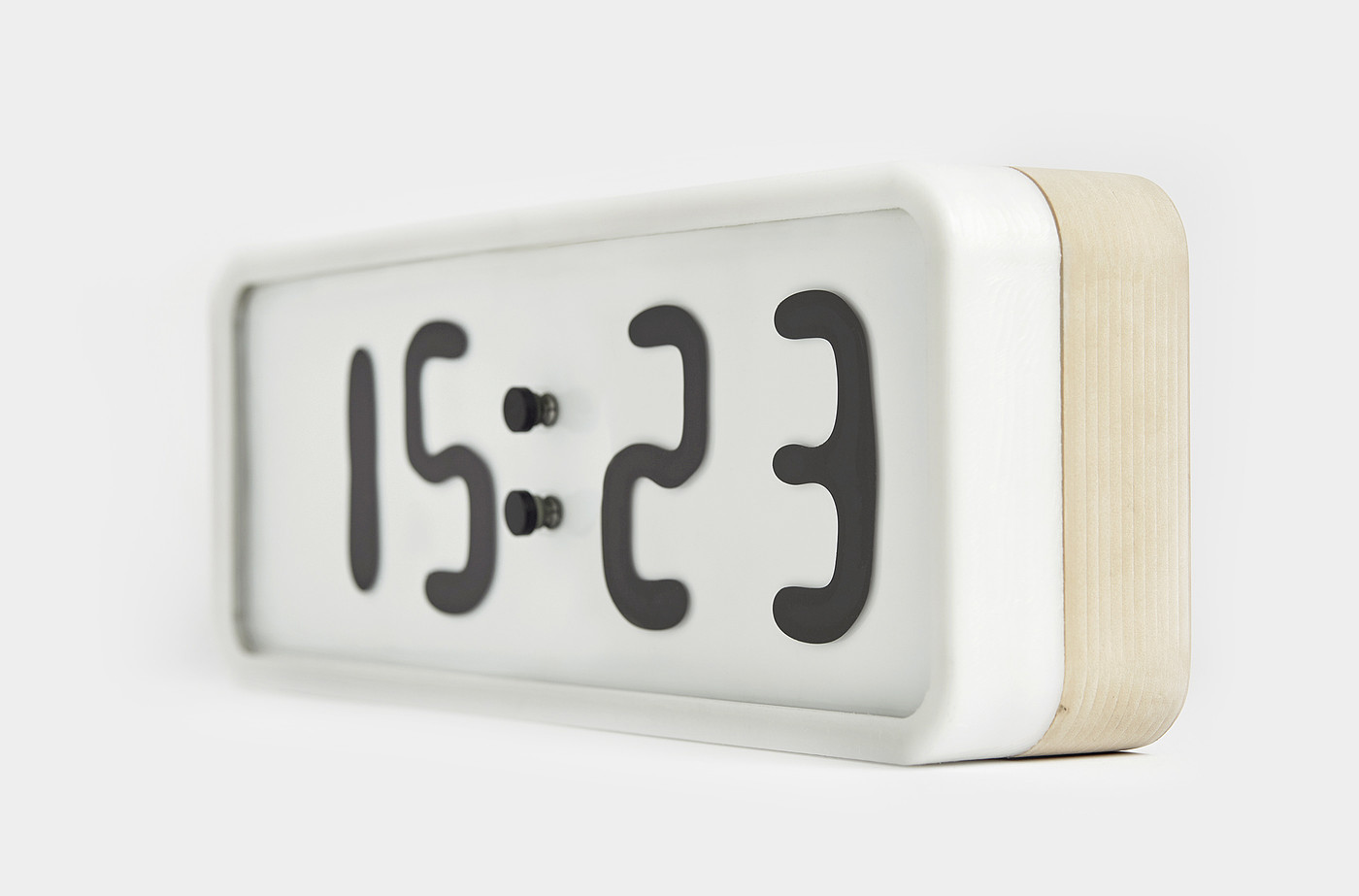 The Liquid Clock，alarm clock，white，